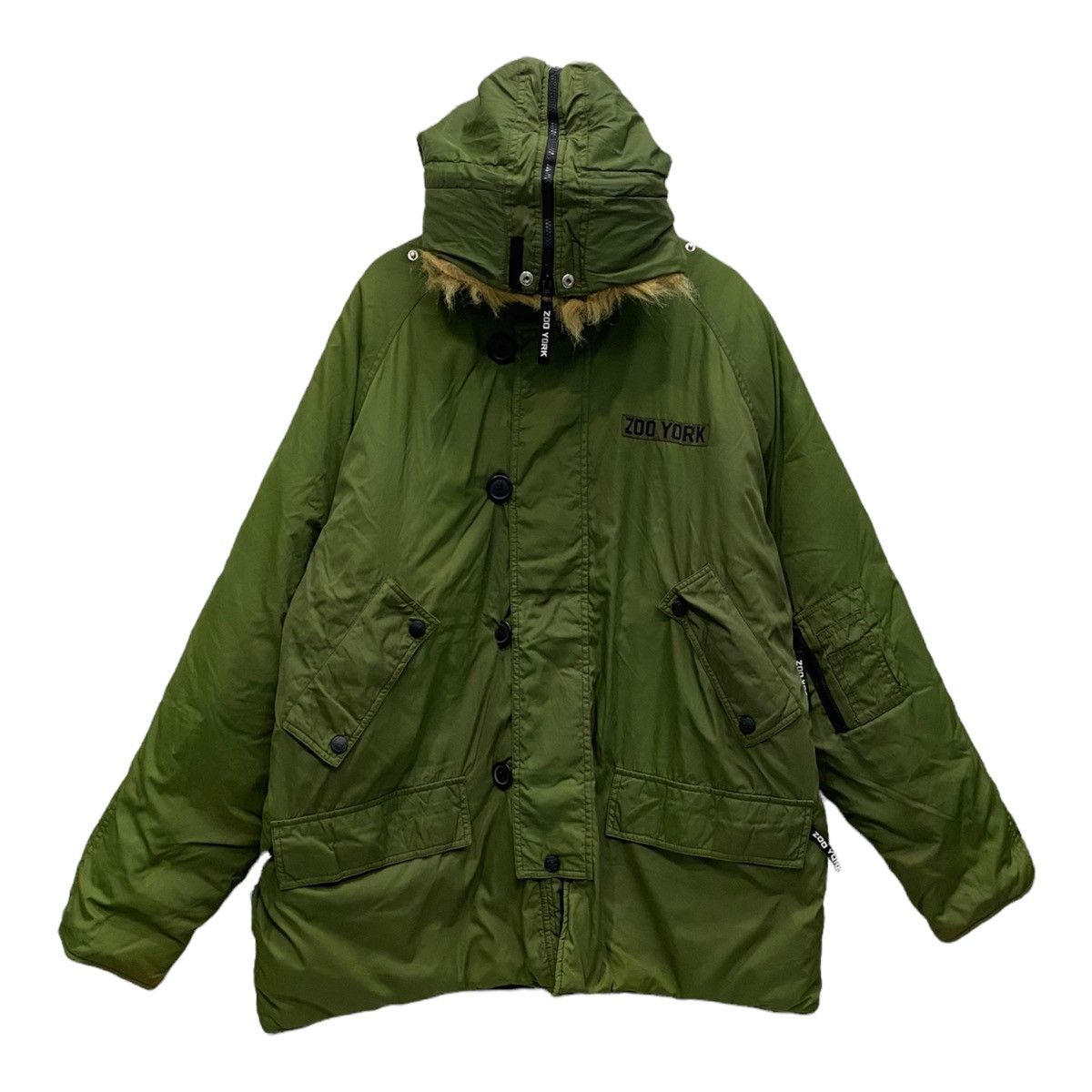 Tripp NYC × Zoo York ZOO YORK 🇺🇸 NYC UNBREAKABLE FUR HOOD PUFFER MILITARY PARKA Size US XL / EU 56 / 4 - 4 Thumbnail
