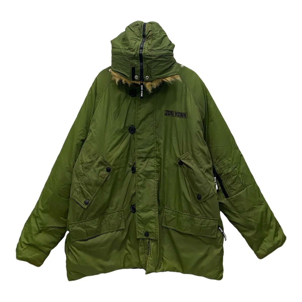 ZOO YORK 🇺🇸 NYC UNBREAKABLE FUR HOOD PUFFER MILITARY PARKA
