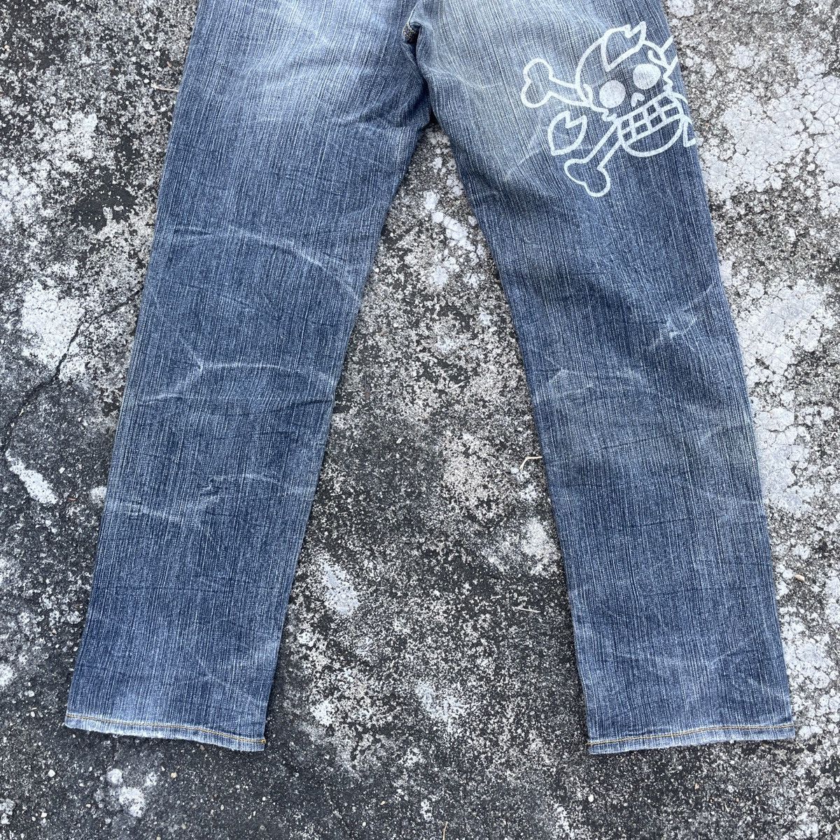 Anime Vintage One Piece Chopper Distressed Kids Denim Size US 30 / EU 46 - 10 Thumbnail