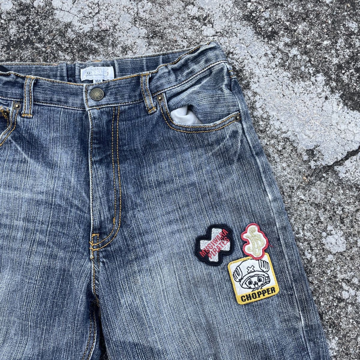 Anime Vintage One Piece Chopper Distressed Kids Denim Size US 30 / EU 46 - 2 Thumbnail