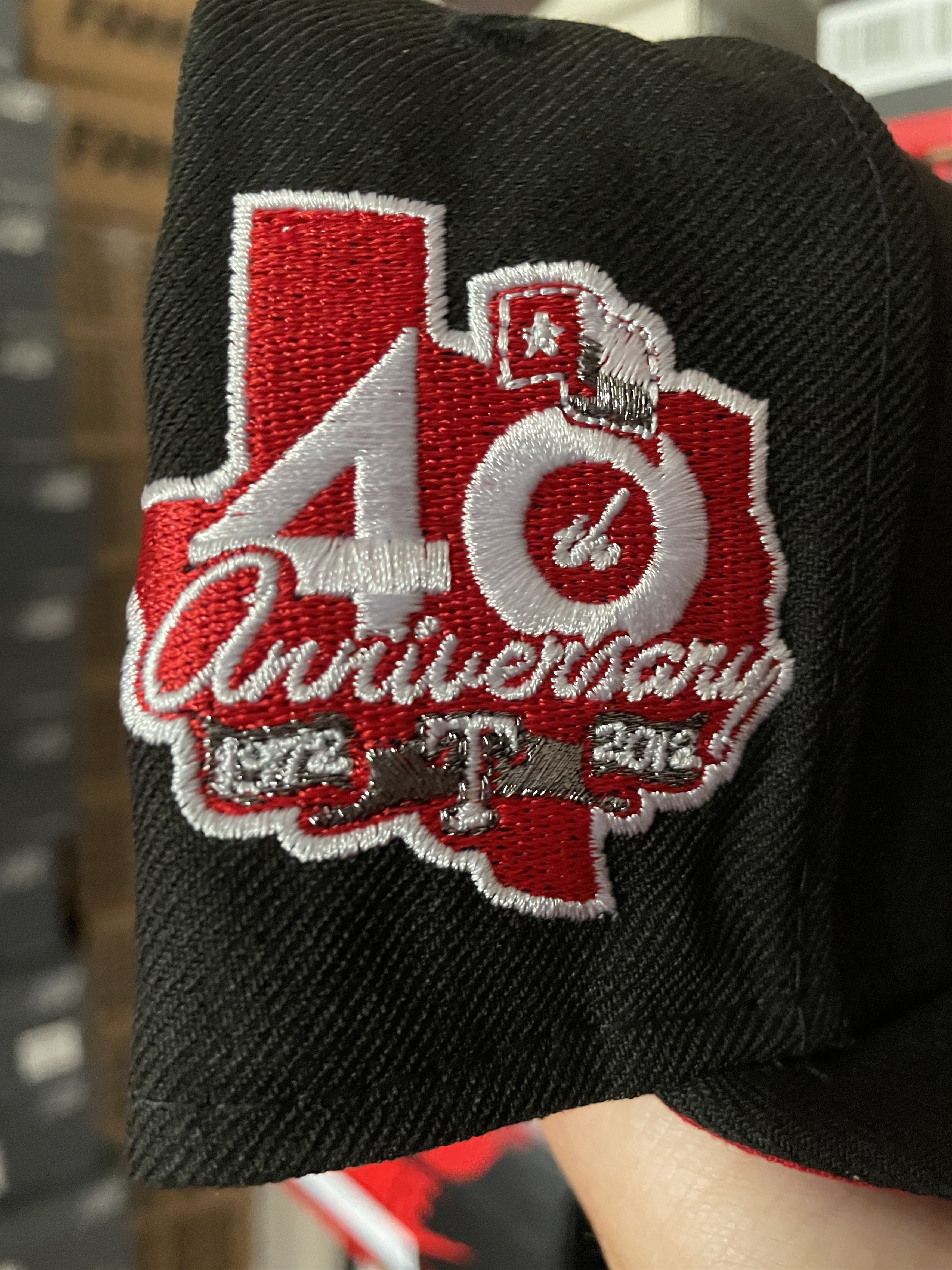 MLB × New Era 7 1/8 Black Red Terminator Texas Rangers 40th Topperz Cap Size ONE SIZE - 4 Thumbnail