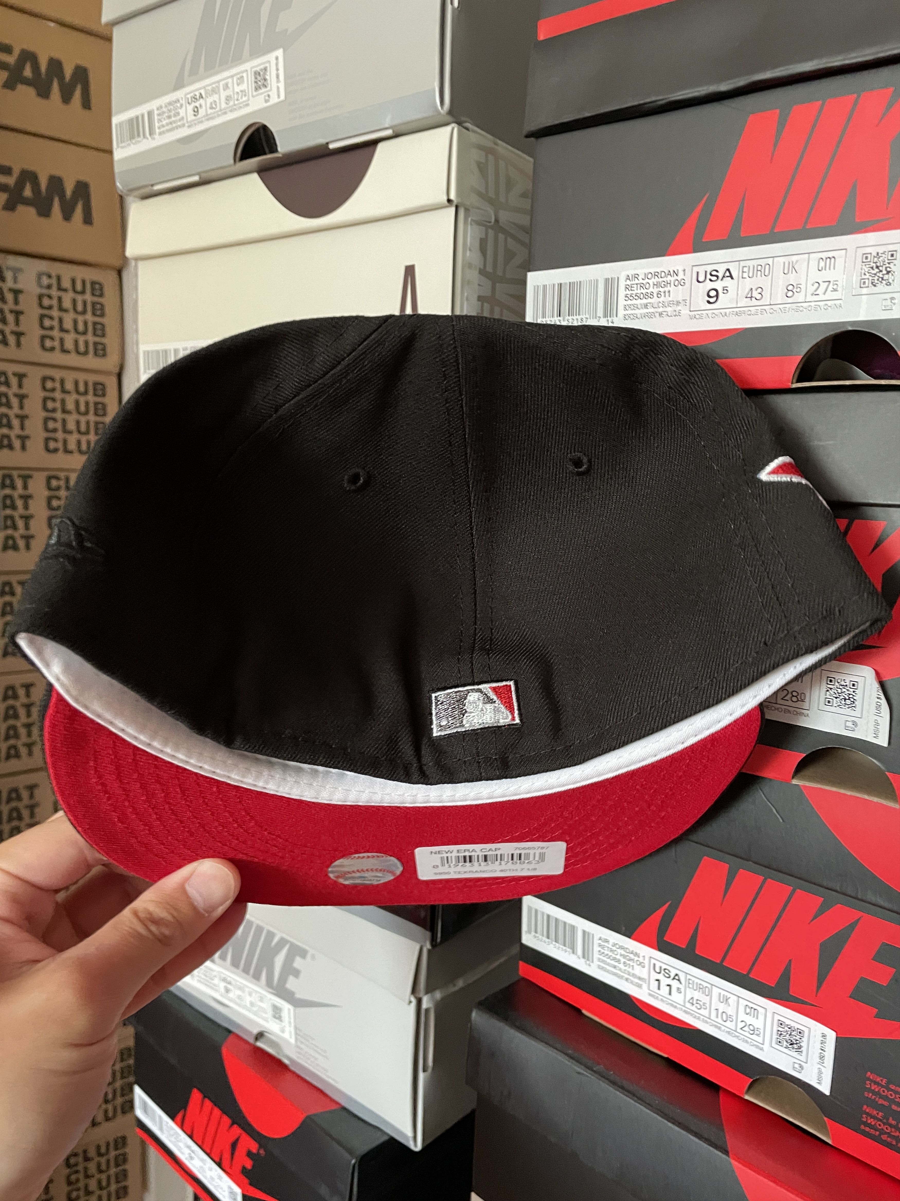 MLB × New Era 7 1/8 Black Red Terminator Texas Rangers 40th Topperz Cap Size ONE SIZE - 5 Thumbnail