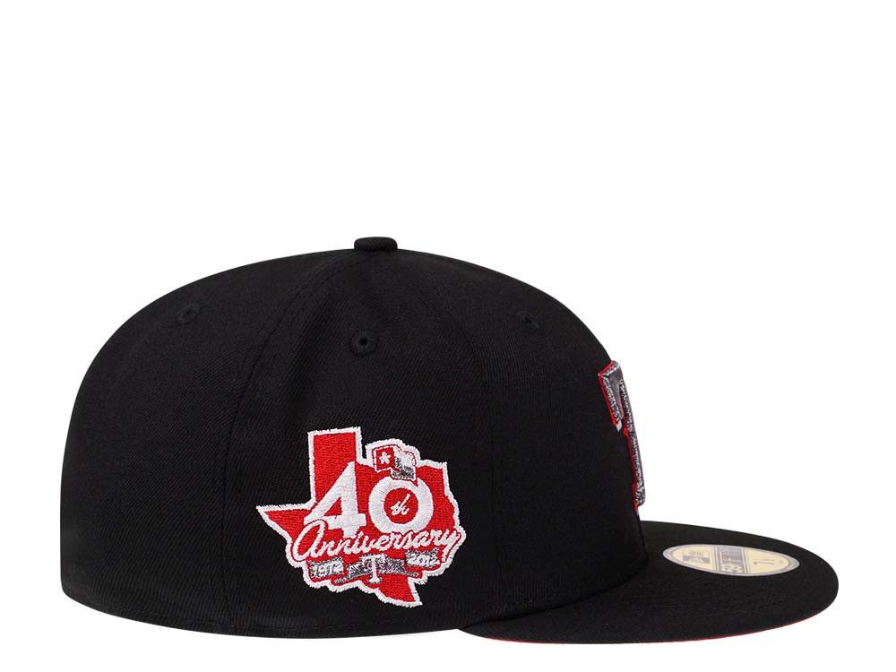 MLB × New Era 7 1/8 Black Red Terminator Texas Rangers 40th Topperz Cap Size ONE SIZE - 9 Thumbnail