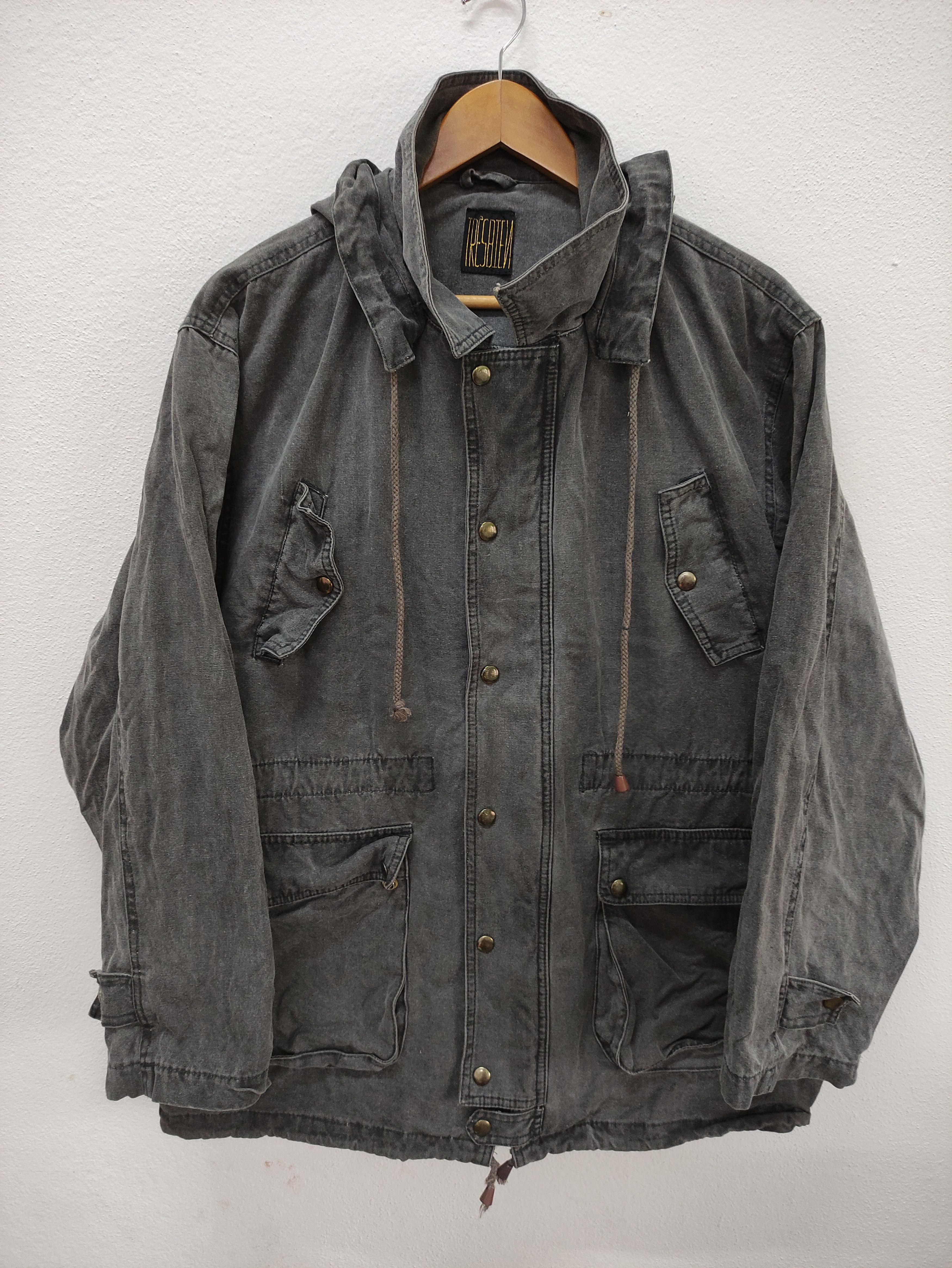 Tres Bien × Vintage Vintage Tresbien Zip Up Hooded Parka Jacket Size US M / EU 48-50 / 2 - 1 Thumbnail