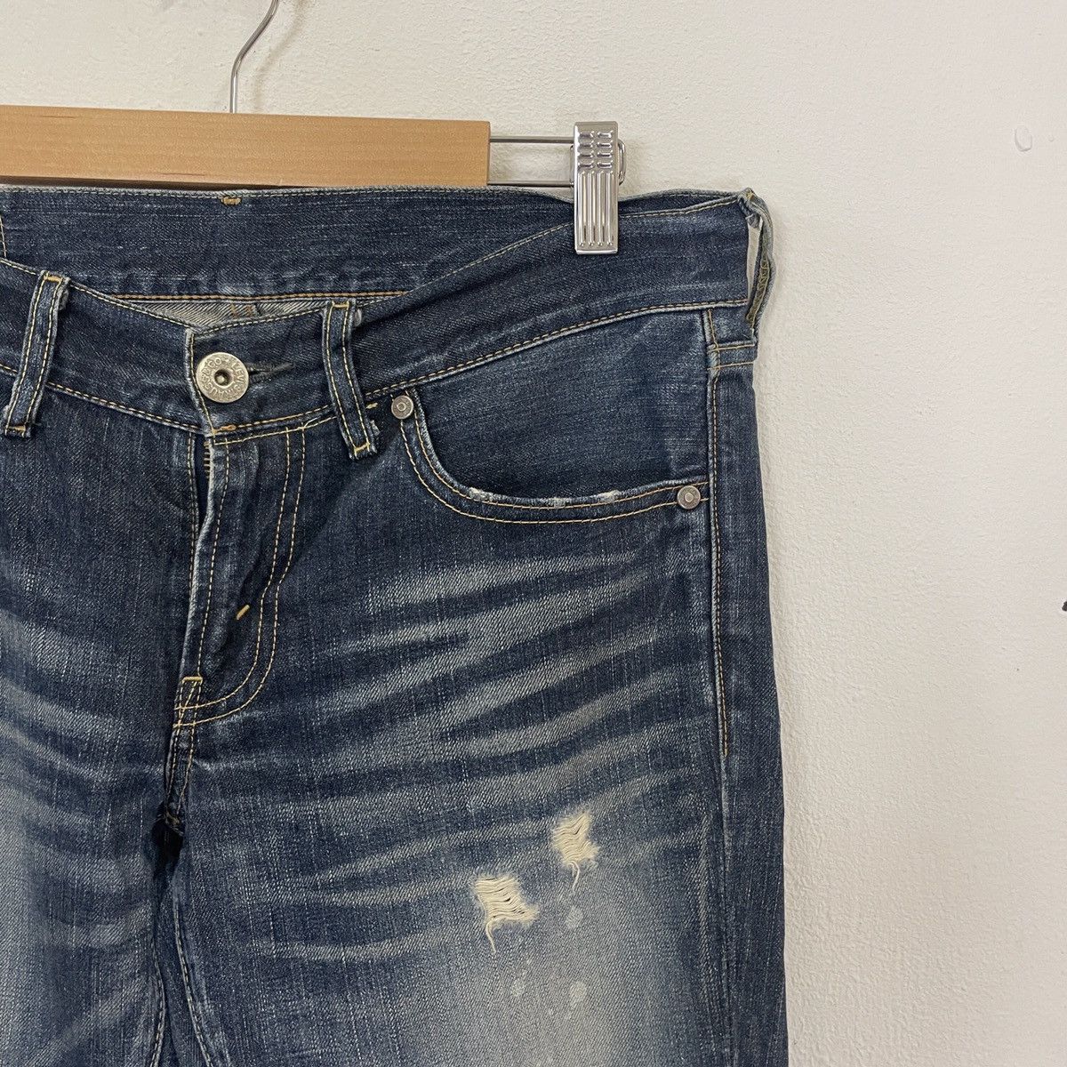 Levi's Vintage Levis Distressed Bootcut Flare Denim Jeans Size US 32 / EU 48 - 2 Thumbnail