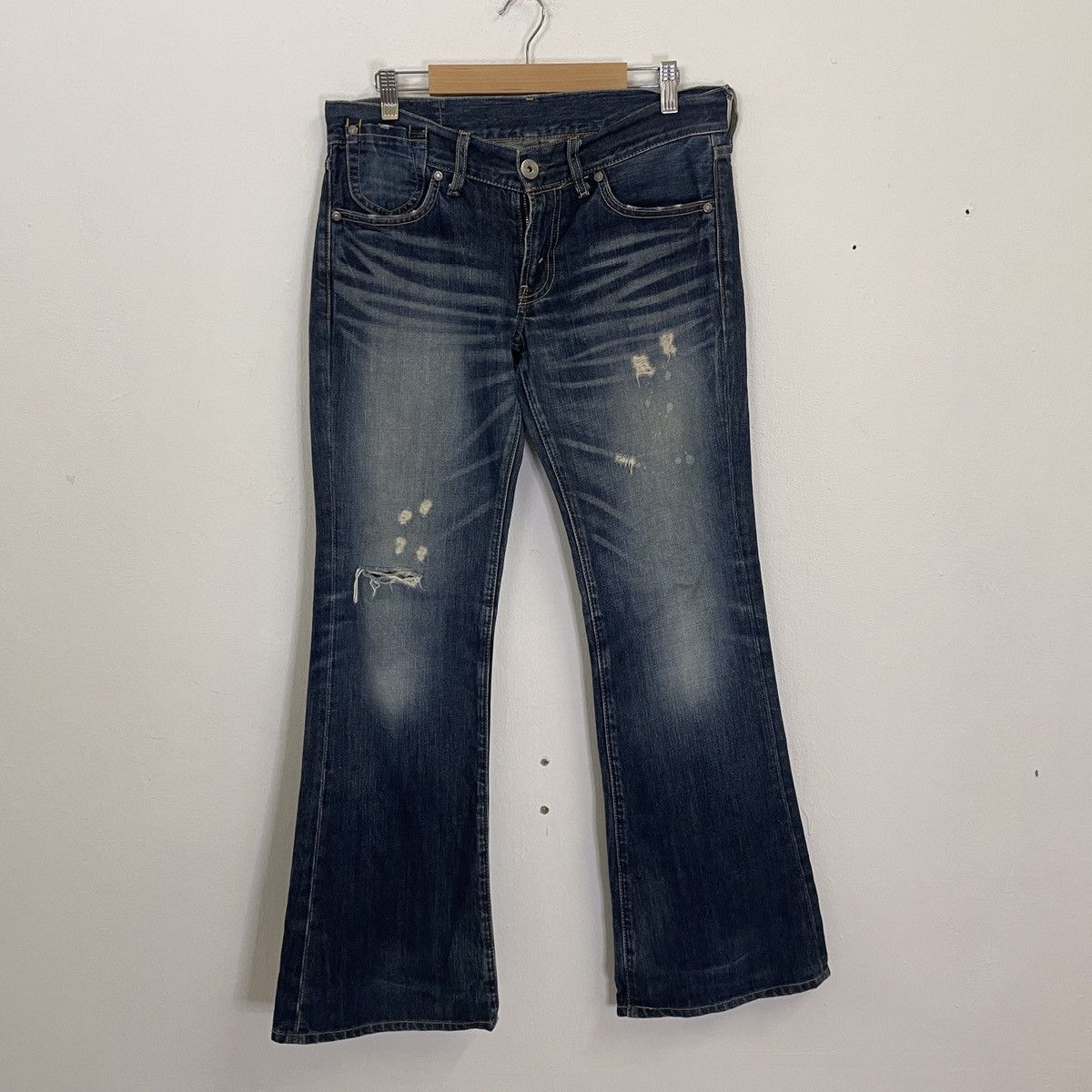 Levi's Vintage Levis Distressed Bootcut Flare Denim Jeans Size US 32 / EU 48 - 1 Thumbnail