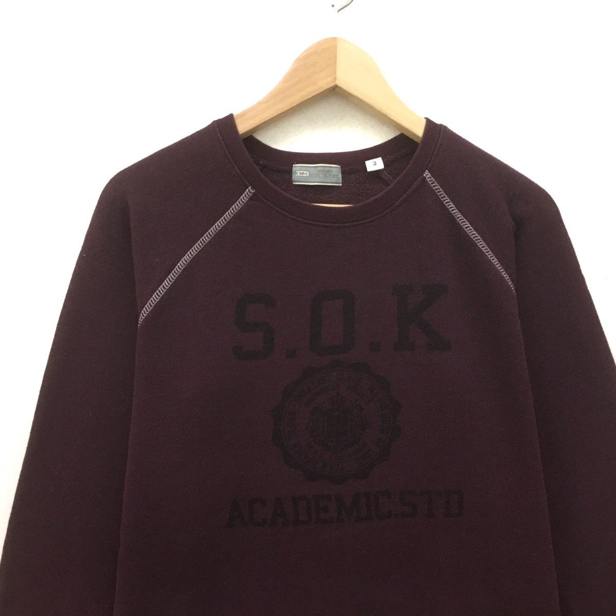 Vintage Vintage Academic Std Sweatshirt Crew Neck Size US M / EU 48-50 / 2 - 2 Thumbnail