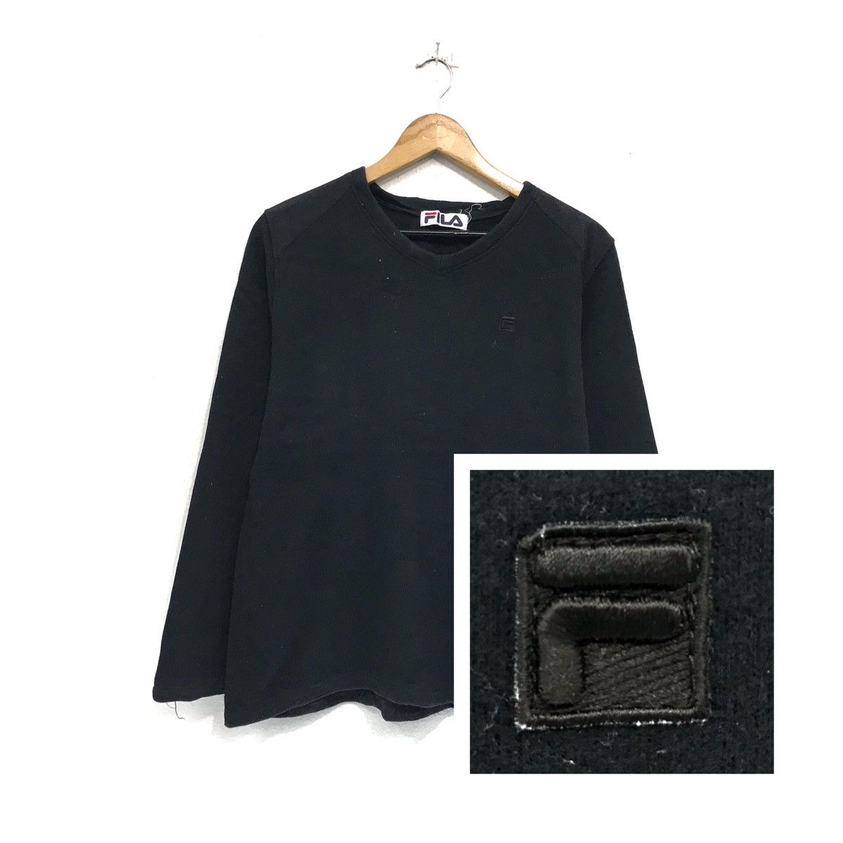 Fila × Vintage Vintage FILA Sweatshirt Crew Neck Embroidery Spellout FILA Size US M / EU 48-50 / 2 - 1 Thumbnail