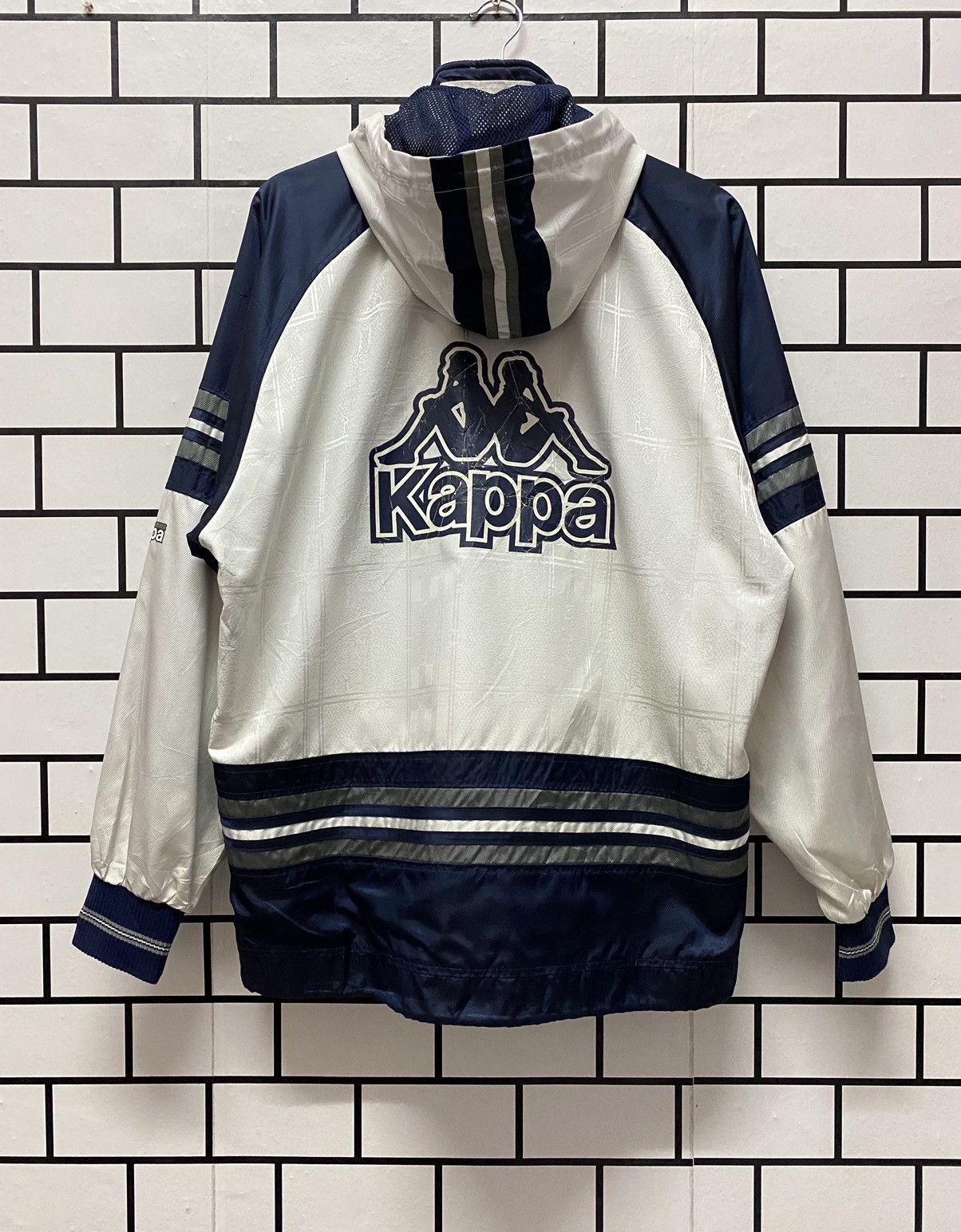 Kappa × Vintage Vintage 90’s Kappa Big Logo Windbreaker Waterproof Jacket Size US L / EU 52-54 / 3 - 1 Thumbnail