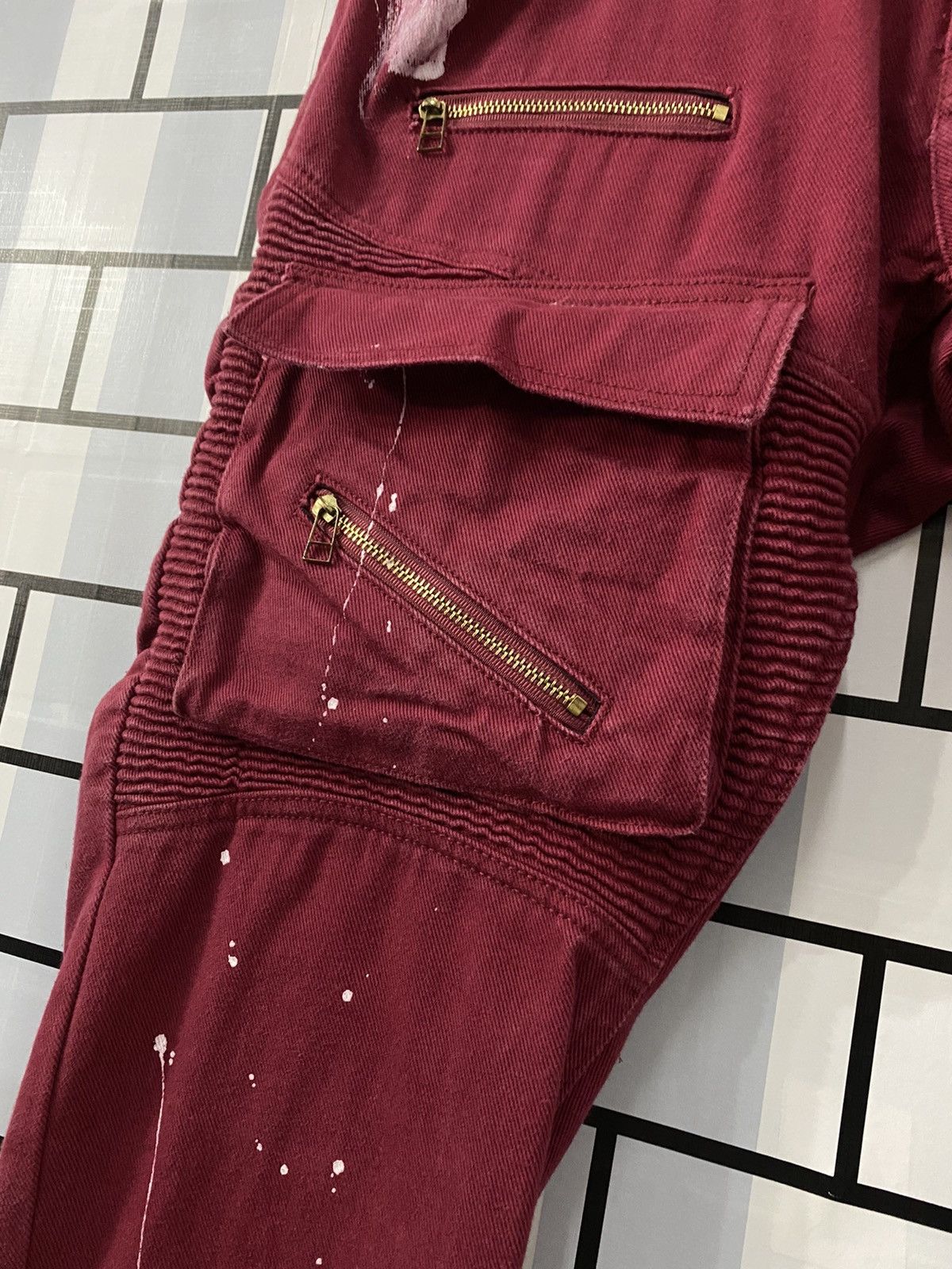 Vintage Vintage Daimond Stash Cargo Biker Multi Pocket Pants Size US 36 / EU 52 - 8 Thumbnail