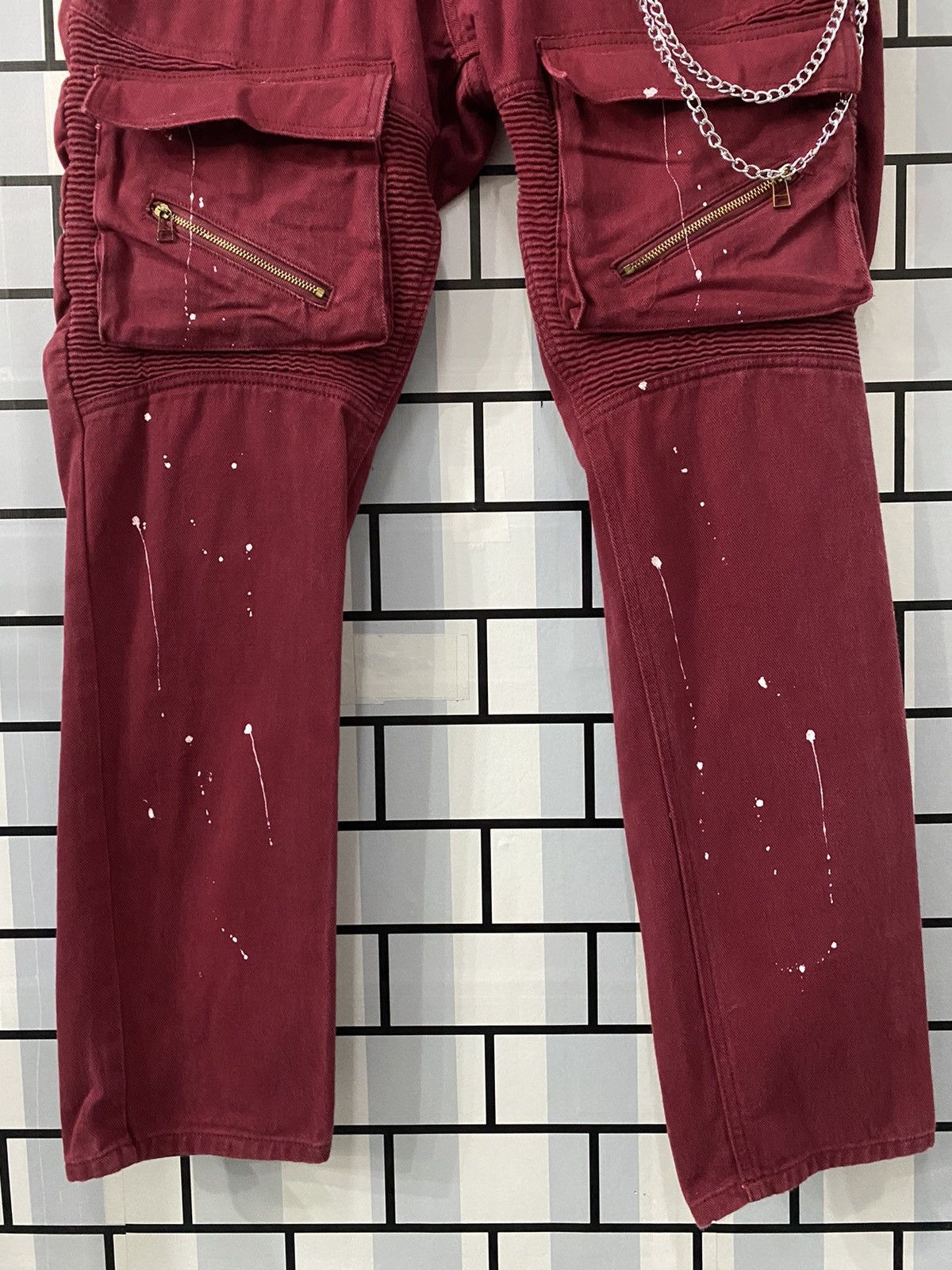 Vintage Vintage Daimond Stash Cargo Biker Multi Pocket Pants Size US 36 / EU 52 - 4 Thumbnail
