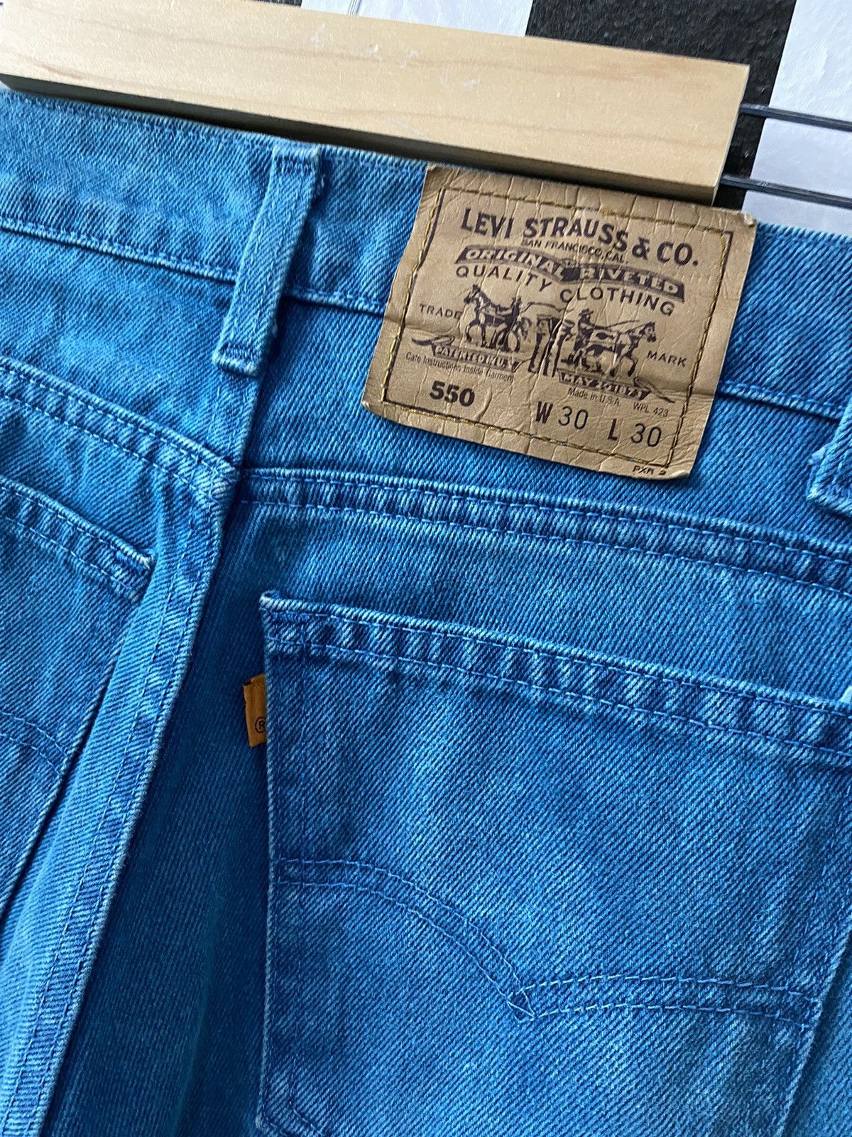 Levi's × Vintage Vintage 80’s Levis 550 Orange Tab Single R Denim Pants Size US 30 / EU 46 - 8 Thumbnail