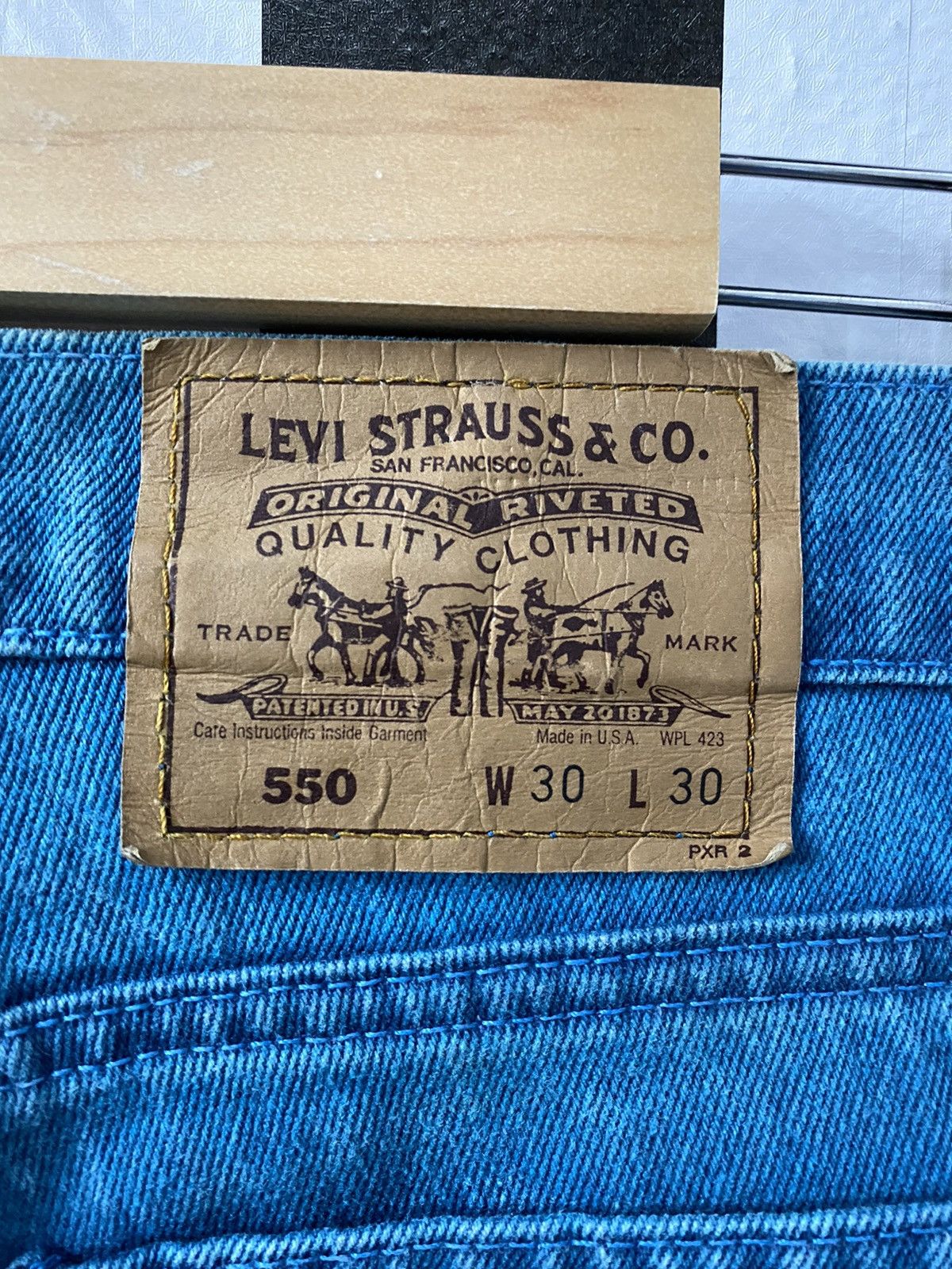Levi's × Vintage Vintage 80’s Levis 550 Orange Tab Single R Denim Pants Size US 30 / EU 46 - 9 Thumbnail