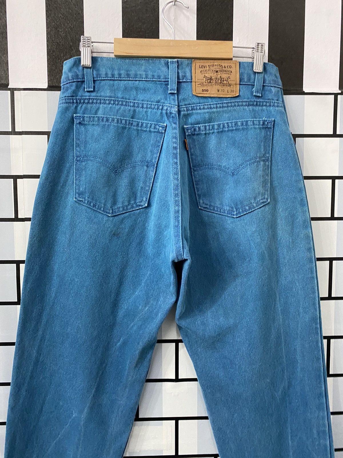 Levi's × Vintage Vintage 80’s Levis 550 Orange Tab Single R Denim Pants Size US 30 / EU 46 - 2 Thumbnail