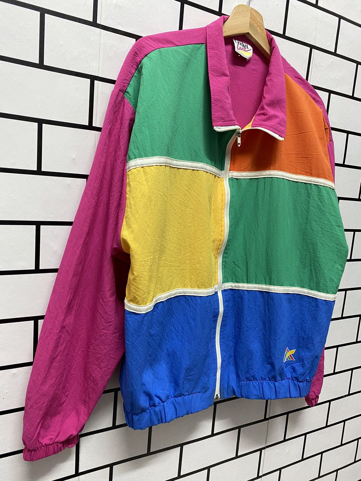 Vintage Vintage 80’s Cricket Lane Multi Colour talon Zipper Jacket Size US L / EU 52-54 / 3 - 3 Thumbnail