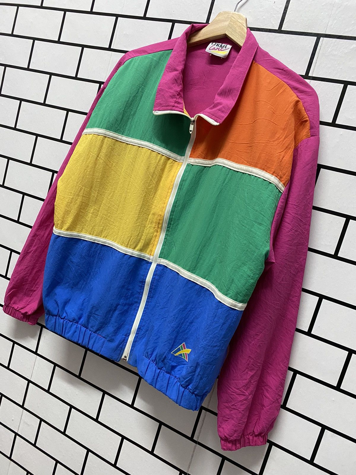 Vintage Vintage 80’s Cricket Lane Multi Colour talon Zipper Jacket Size US L / EU 52-54 / 3 - 2 Thumbnail