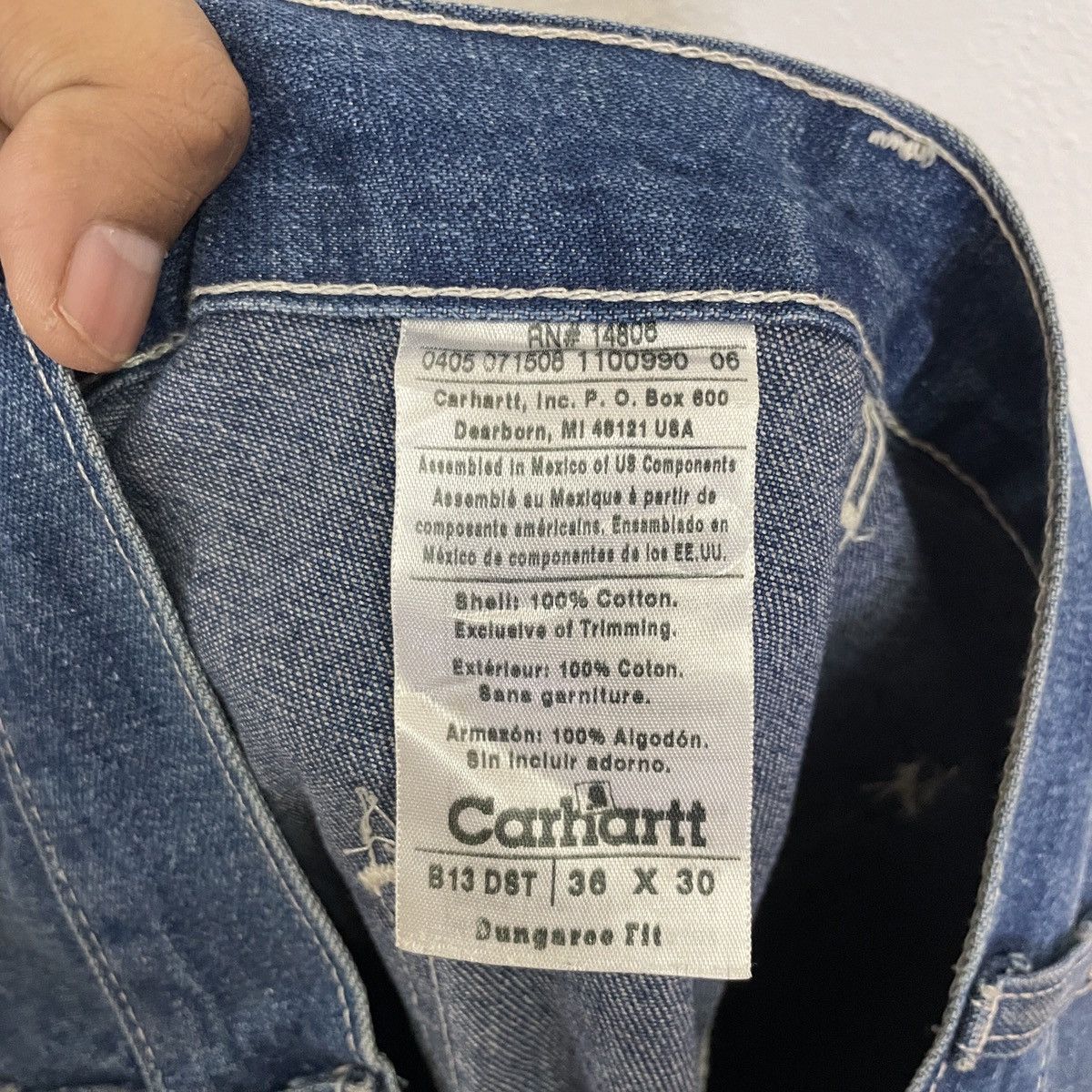 Carhartt Vintage Carhatt Workwear Denim Pants Size US 36 / EU 52 - 6 Thumbnail