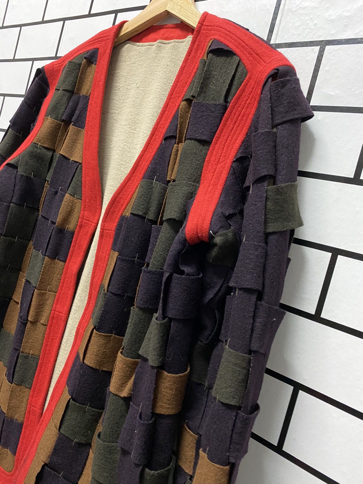 Designer × Japanese Brand Vintage Japan Brand Reconstructed Patchwork Cardigan Size US M / EU 48-50 / 2 - 8 Thumbnail