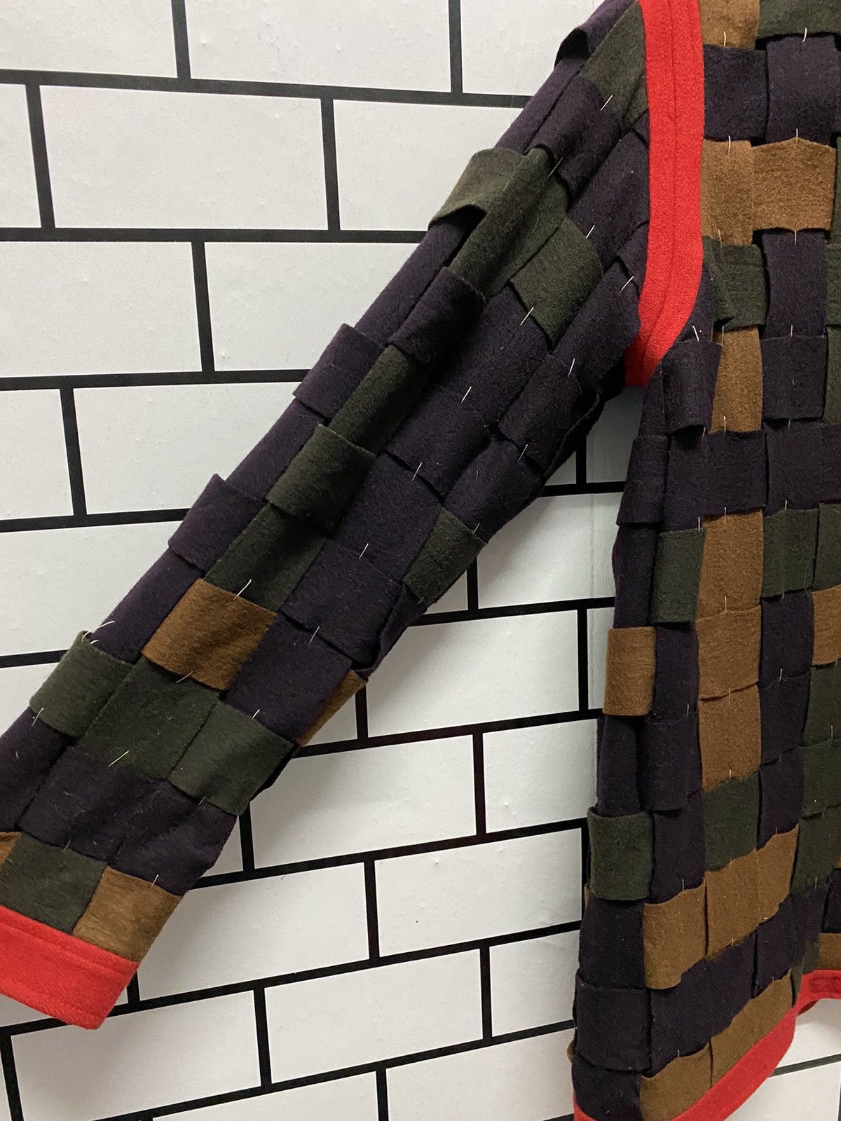 Designer × Japanese Brand Vintage Japan Brand Reconstructed Patchwork Cardigan Size US M / EU 48-50 / 2 - 13 Thumbnail