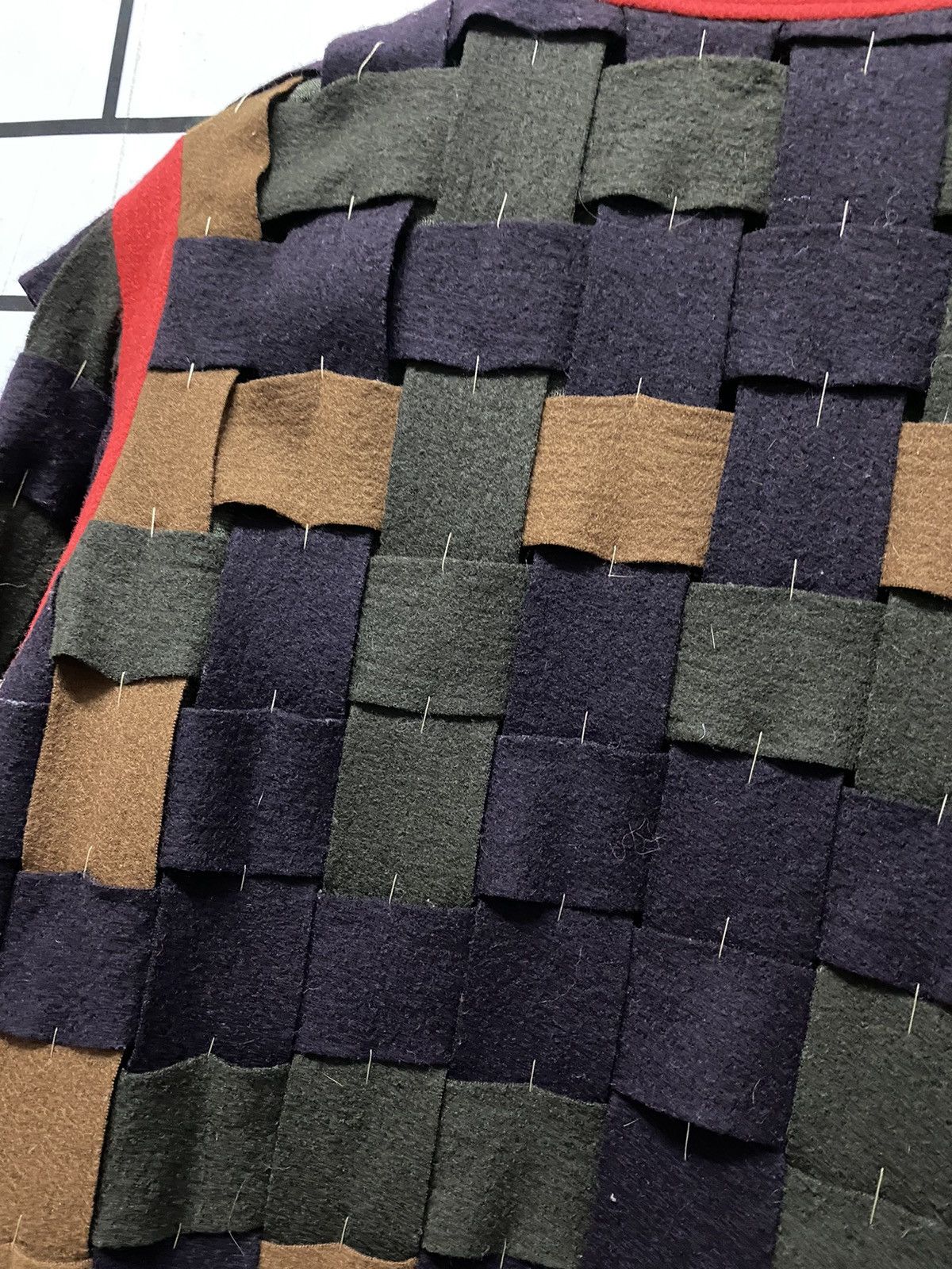 Designer × Japanese Brand Vintage Japan Brand Reconstructed Patchwork Cardigan Size US M / EU 48-50 / 2 - 12 Thumbnail