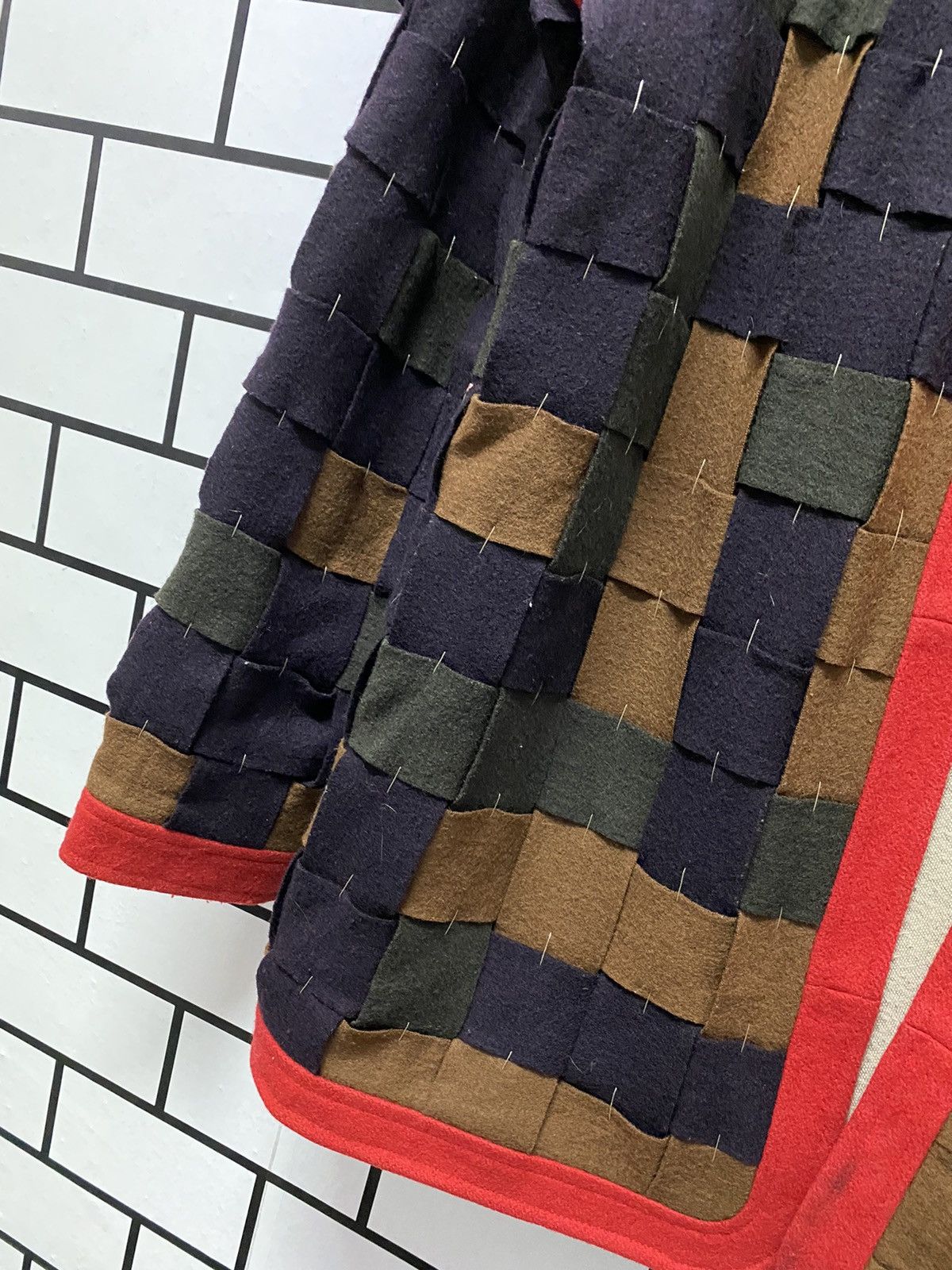 Designer × Japanese Brand Vintage Japan Brand Reconstructed Patchwork Cardigan Size US M / EU 48-50 / 2 - 6 Thumbnail
