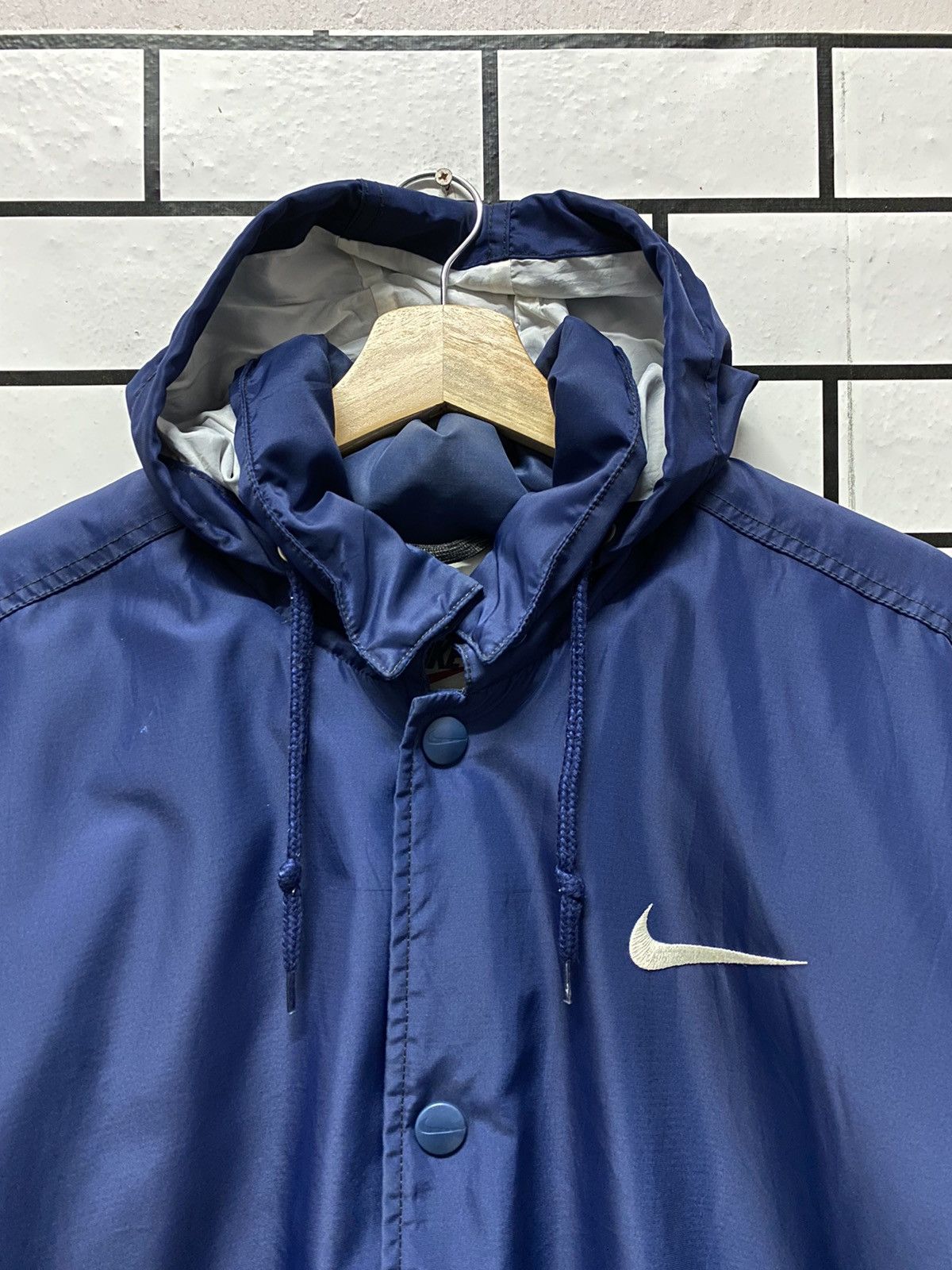 Nike × Vintage Vintage 90’s Nike Spell Out Embroidery quilt down jacket Size US L / EU 52-54 / 3 - 11 Thumbnail