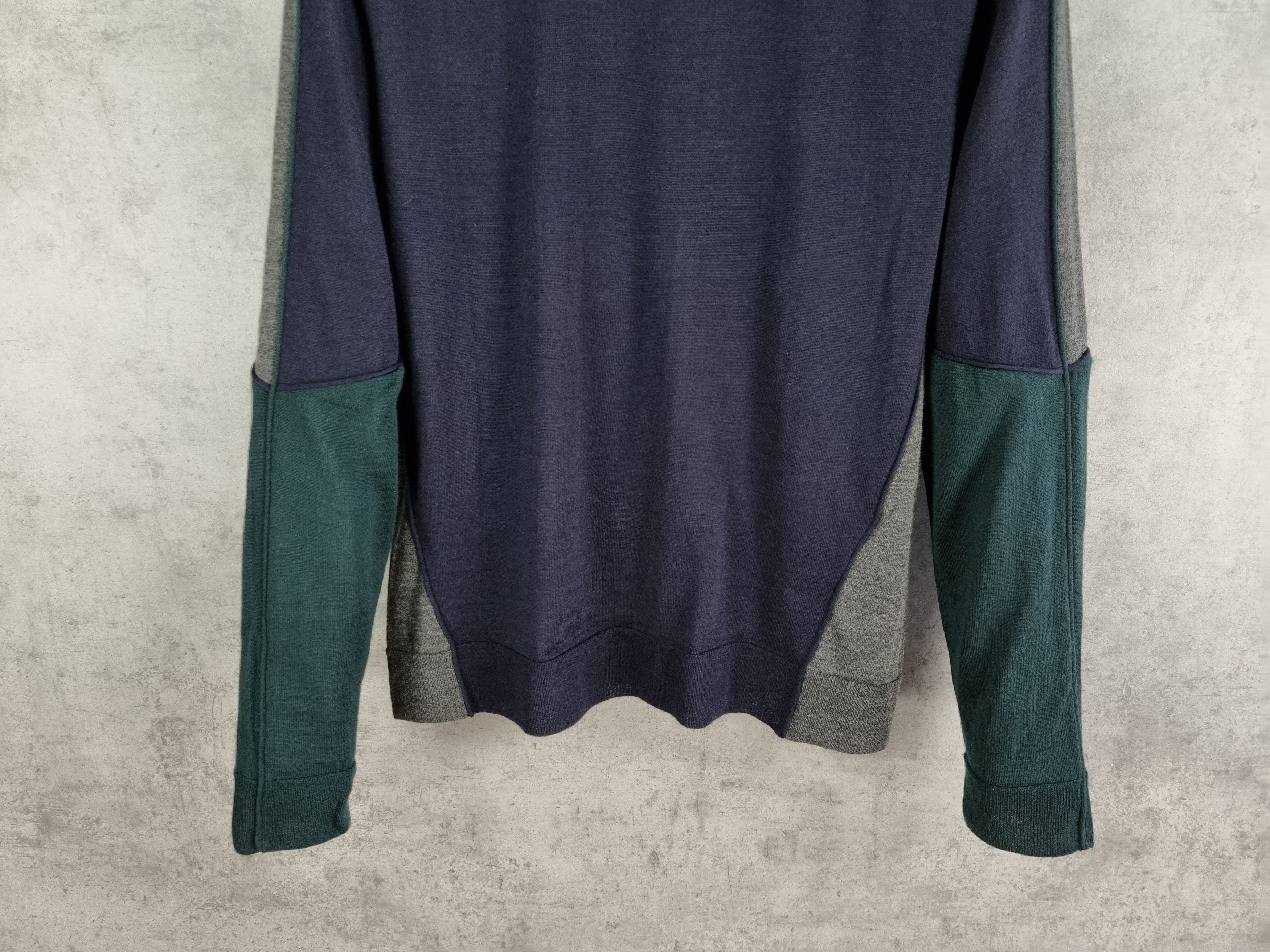 Japanese Brand × Wooyoungmi Rare Wooyoungmi Wool Crewneck Sweater Patchwork Size US M / EU 48-50 / 2 - 10 Thumbnail
