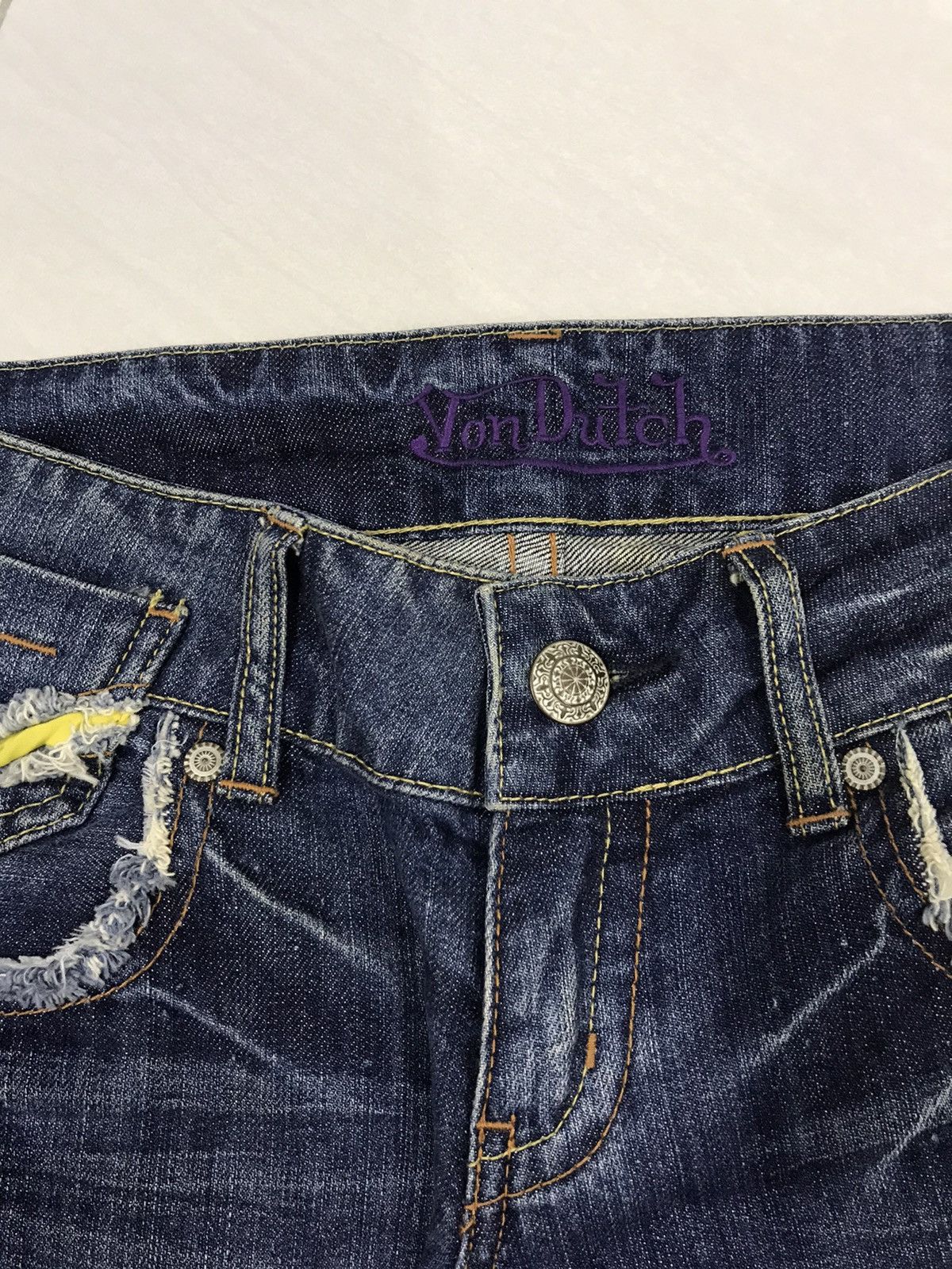 Von Dutch Von Dutch Jeans Embroidered Logo Size US 31 - 7 Thumbnail