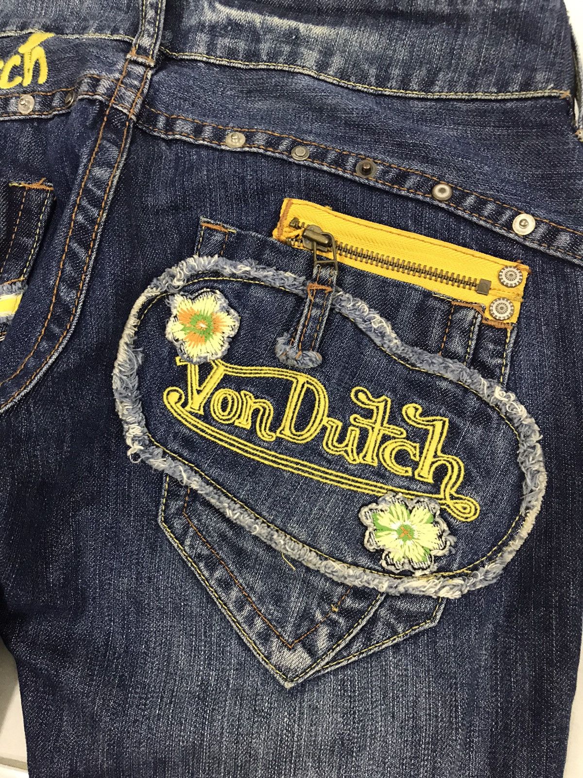 Von Dutch Von Dutch Jeans Embroidered Logo Size US 31 - 5 Thumbnail