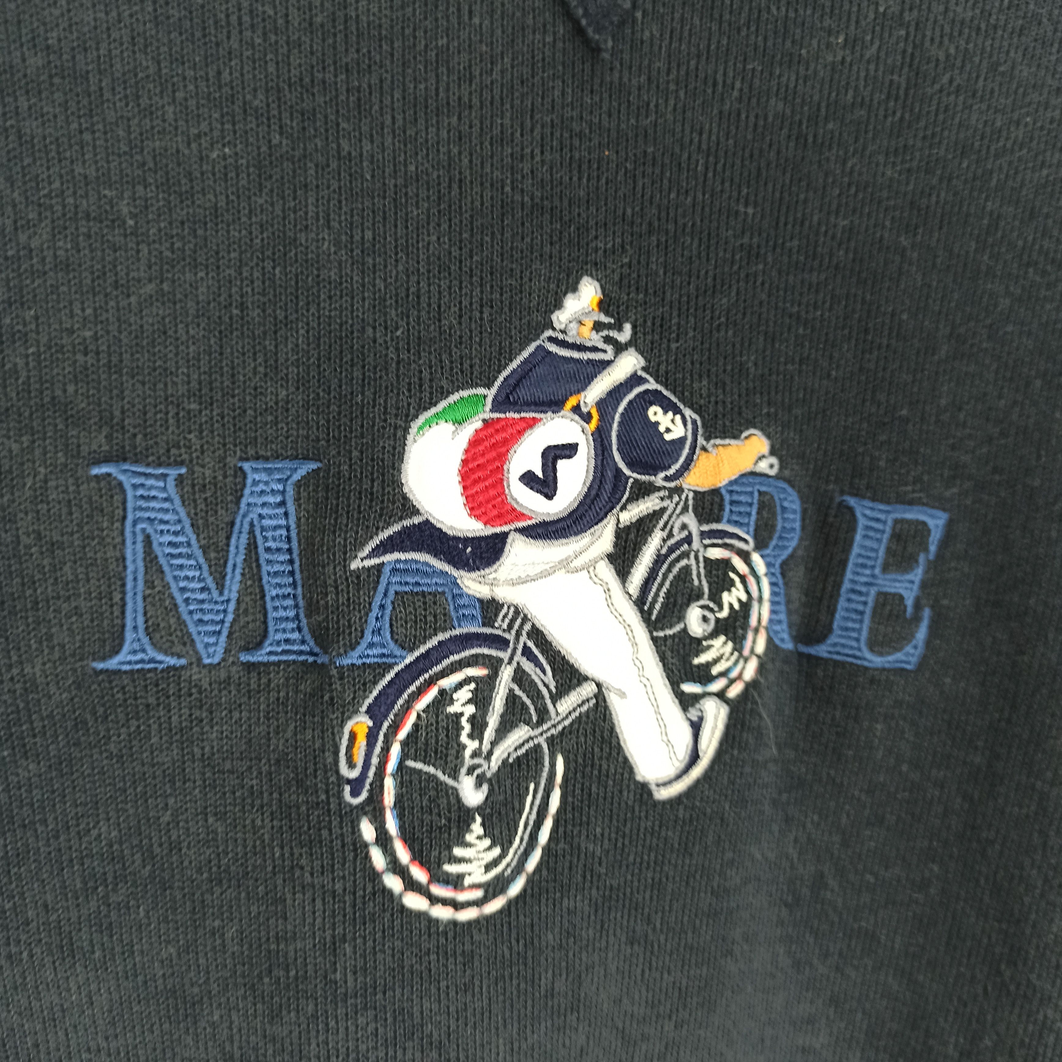 Japanese Brand 🔥Vintage🔥 Lupo Di Mare Sweatshirt Big Logo Embroidered Size US M / EU 48-50 / 2 - 3 Thumbnail
