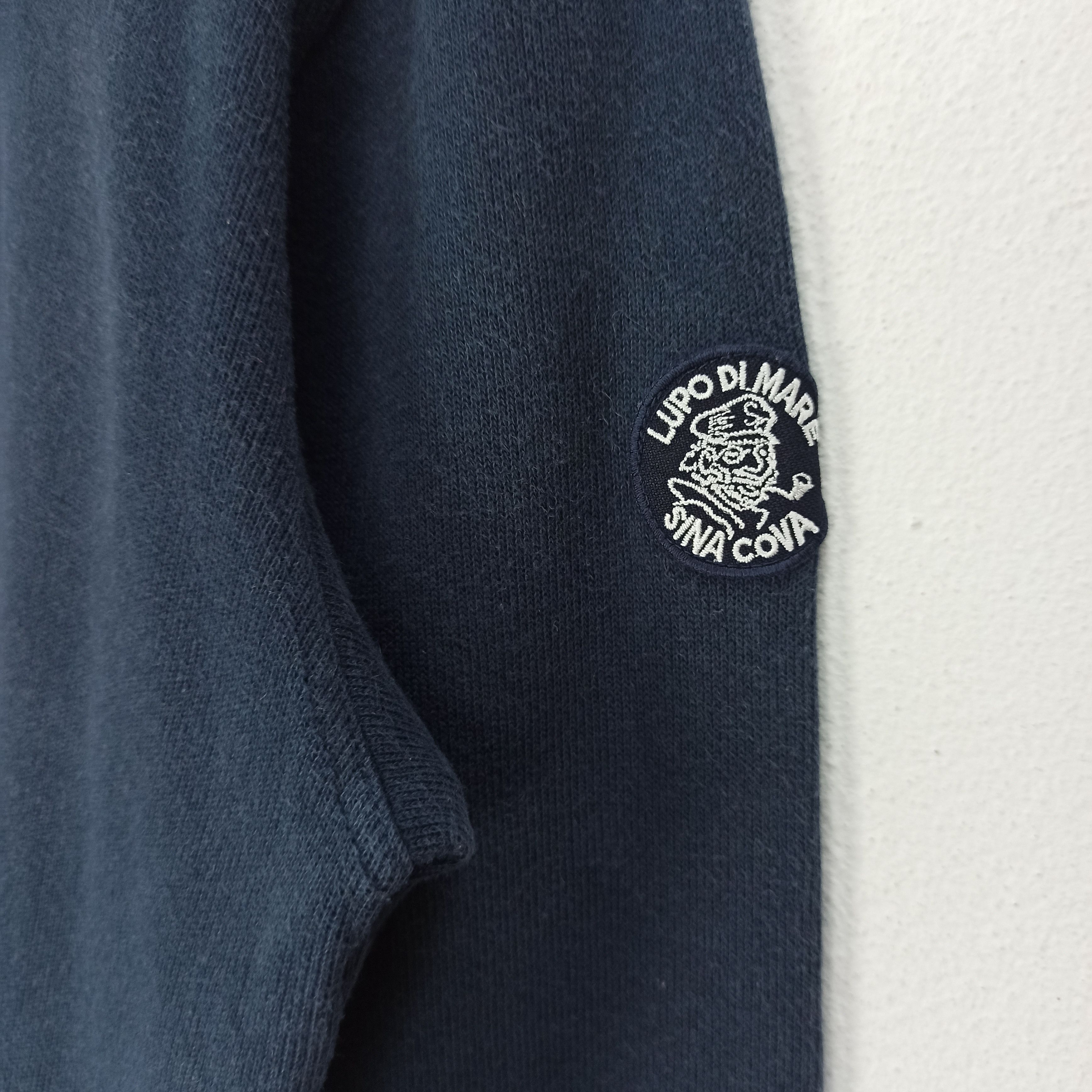 Japanese Brand 🔥Vintage🔥 Lupo Di Mare Sweatshirt Big Logo Embroidered Size US M / EU 48-50 / 2 - 4 Thumbnail