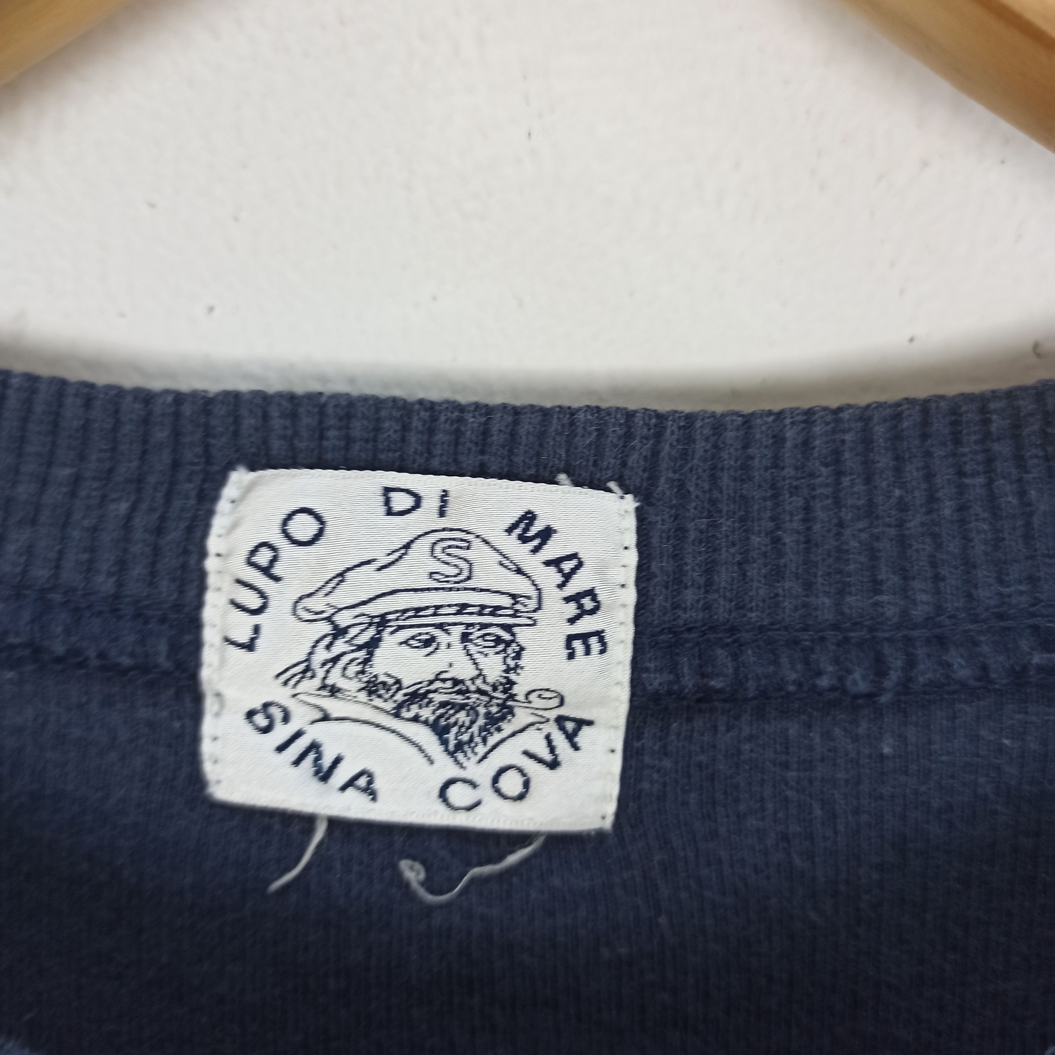 Japanese Brand 🔥Vintage🔥 Lupo Di Mare Sweatshirt Big Logo Embroidered Size US M / EU 48-50 / 2 - 6 Thumbnail