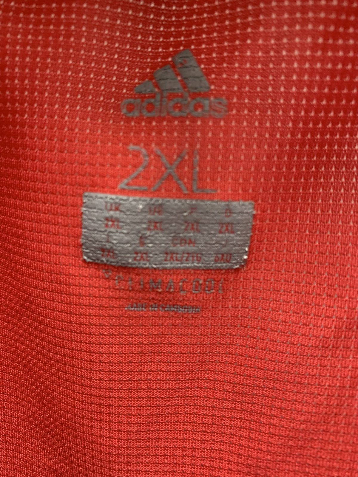 Adidas Manchester United Adidas red soccer jersey Xxl 2Xl aon Size US XXL / EU 58 / 5 - 4 Thumbnail