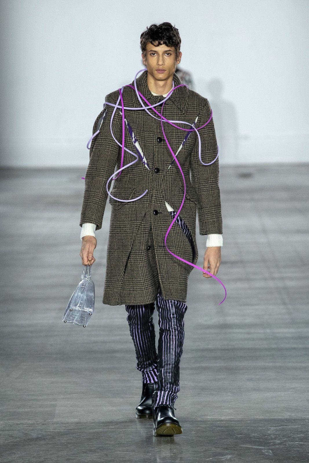 image of Stefan Cooke Aw19 Slashed Coat in Brown, Men's (Size Large)