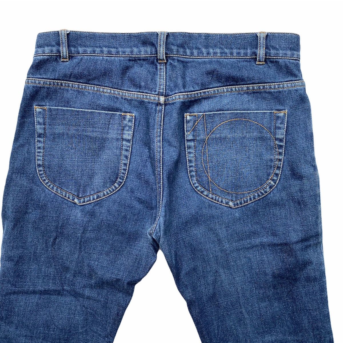 Pre-owned Maison Margiela Mmm Aw09 Ten Slim Fit Jeans In Blue
