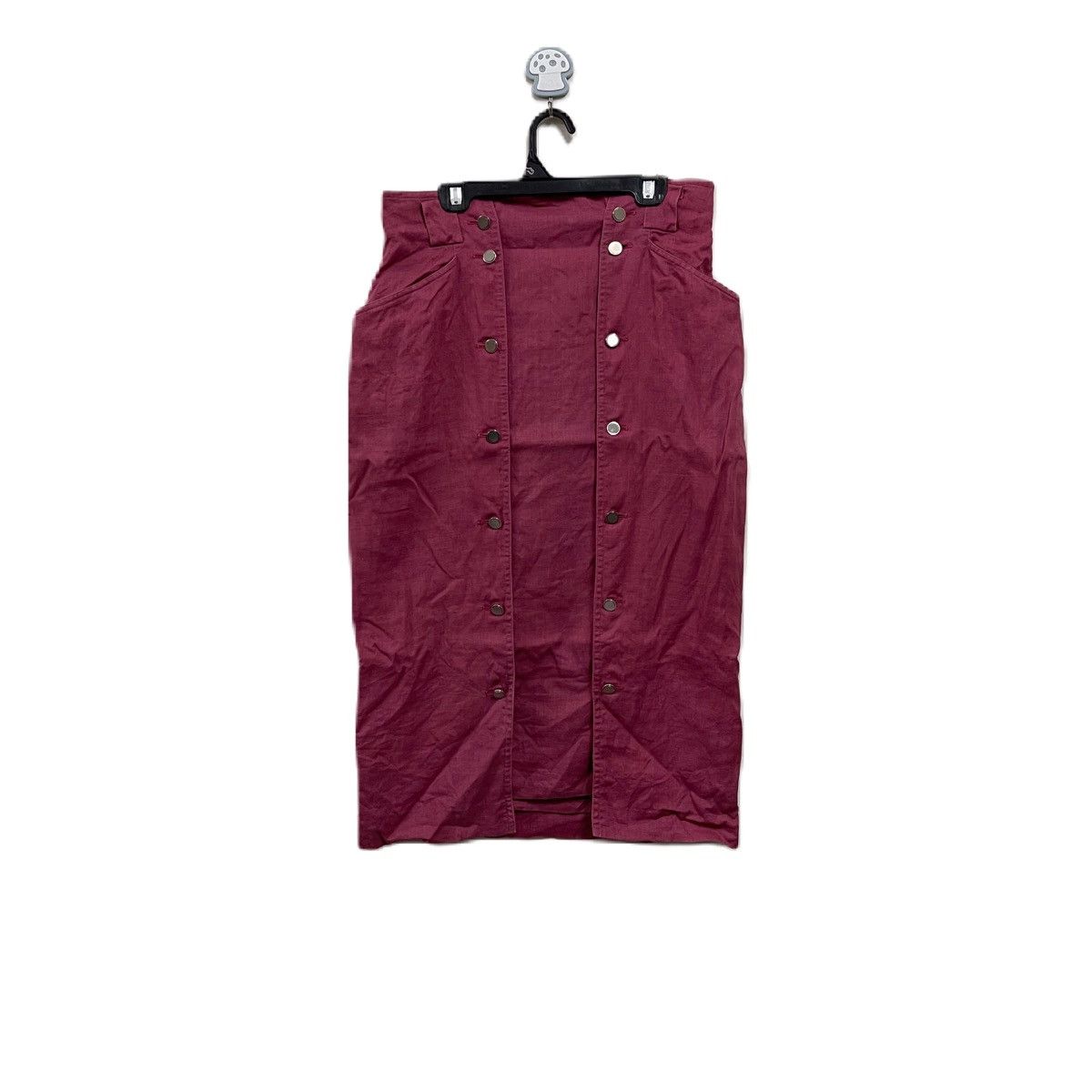 image of Vintage Paco Rabanne Paris Skirt in Red, Women's (Size 29)