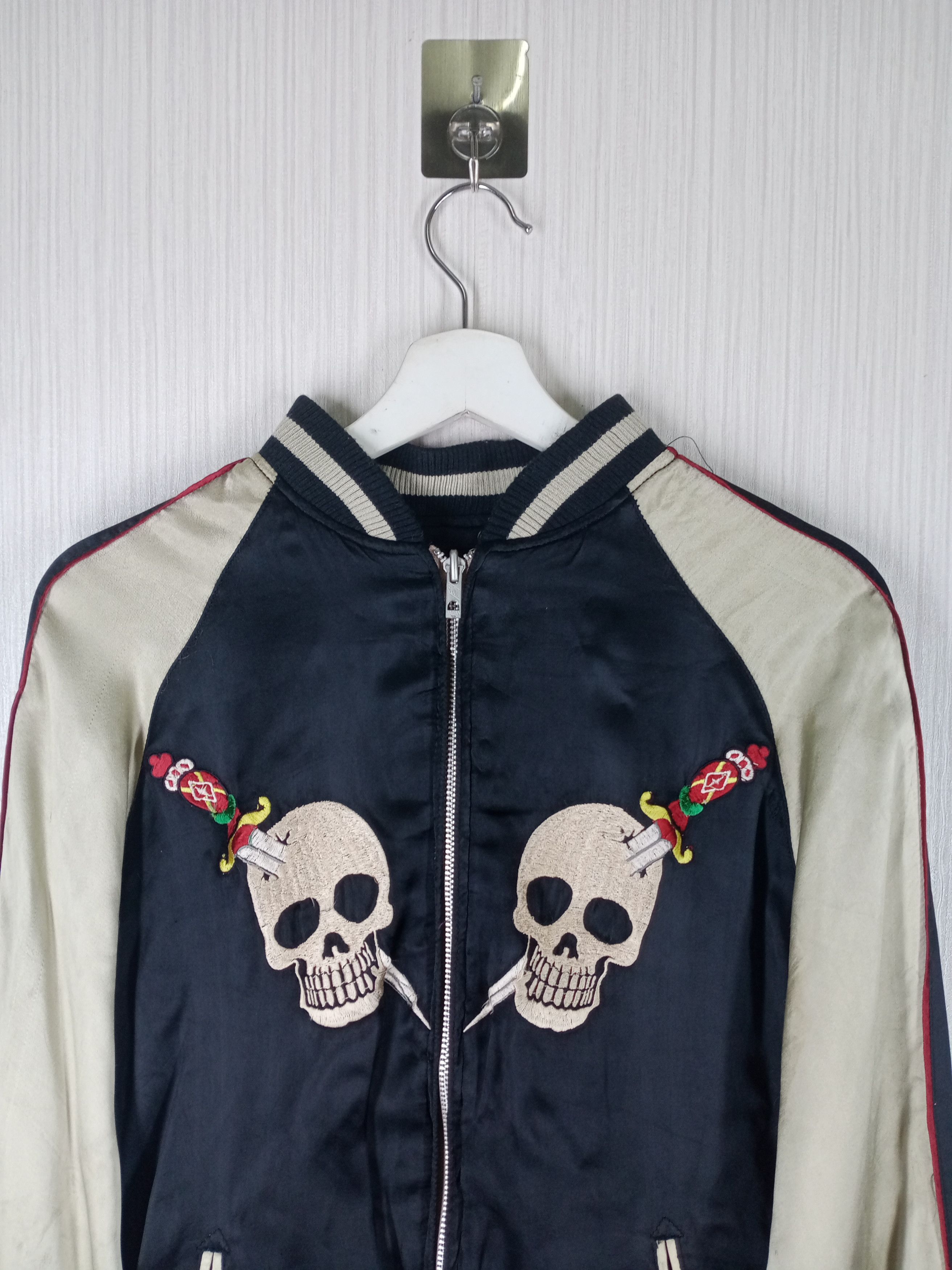Japanese Brand Vintage Sukajan Reversible Junk Bros Design Satin Jacket Size US M / EU 48-50 / 2 - 7 Thumbnail