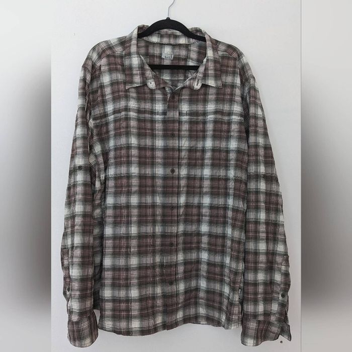 Rei REI Coop Sahara Plaid LongSleeve Hiking Shirt, Men's XL Grailed