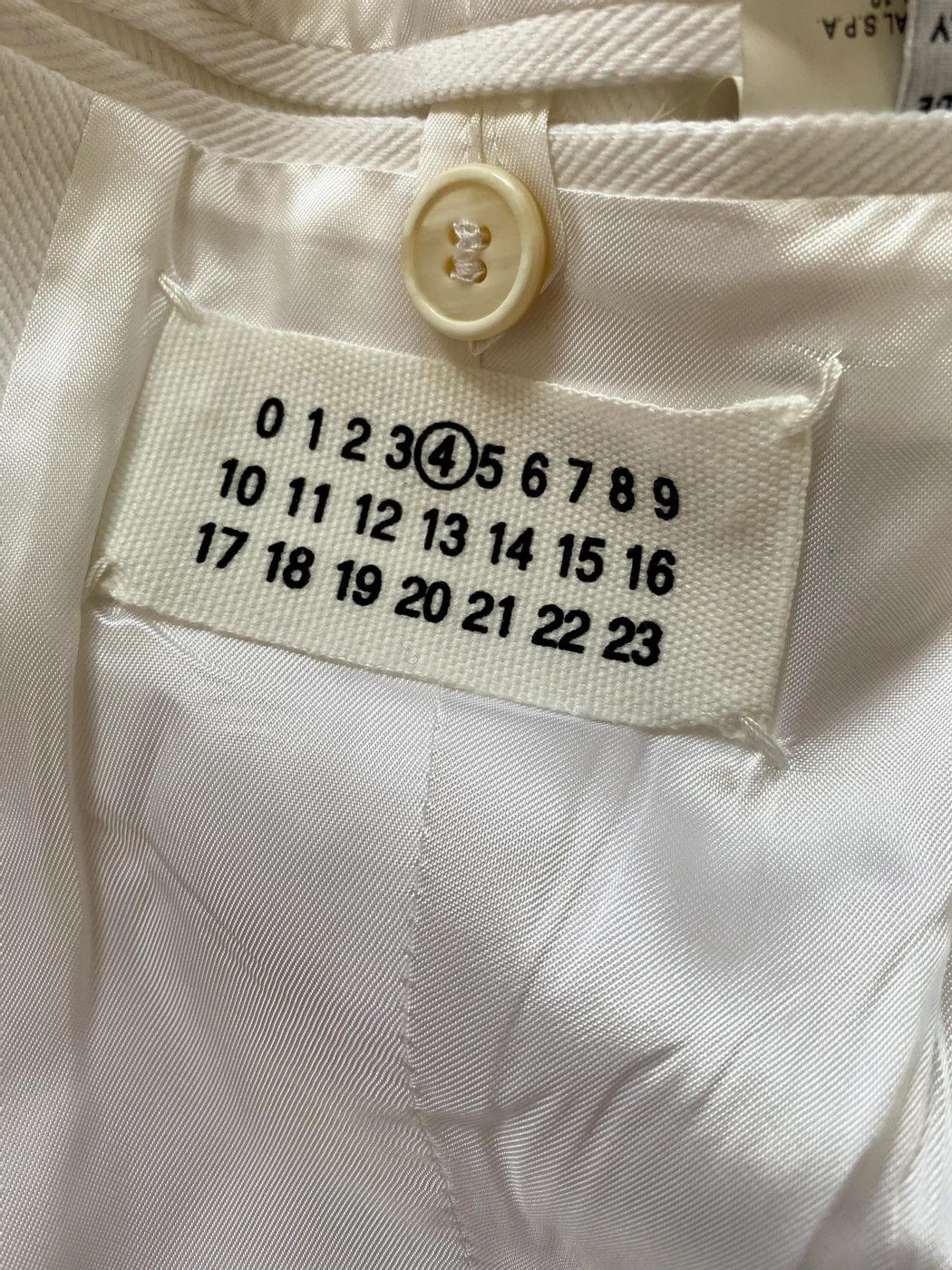 Maison Margiela ⚡️QUICK SALE⚡️Maison Margiela Line 4 White Blazer Jacket Size M / US 6-8 / IT 42-44 - 3 Thumbnail