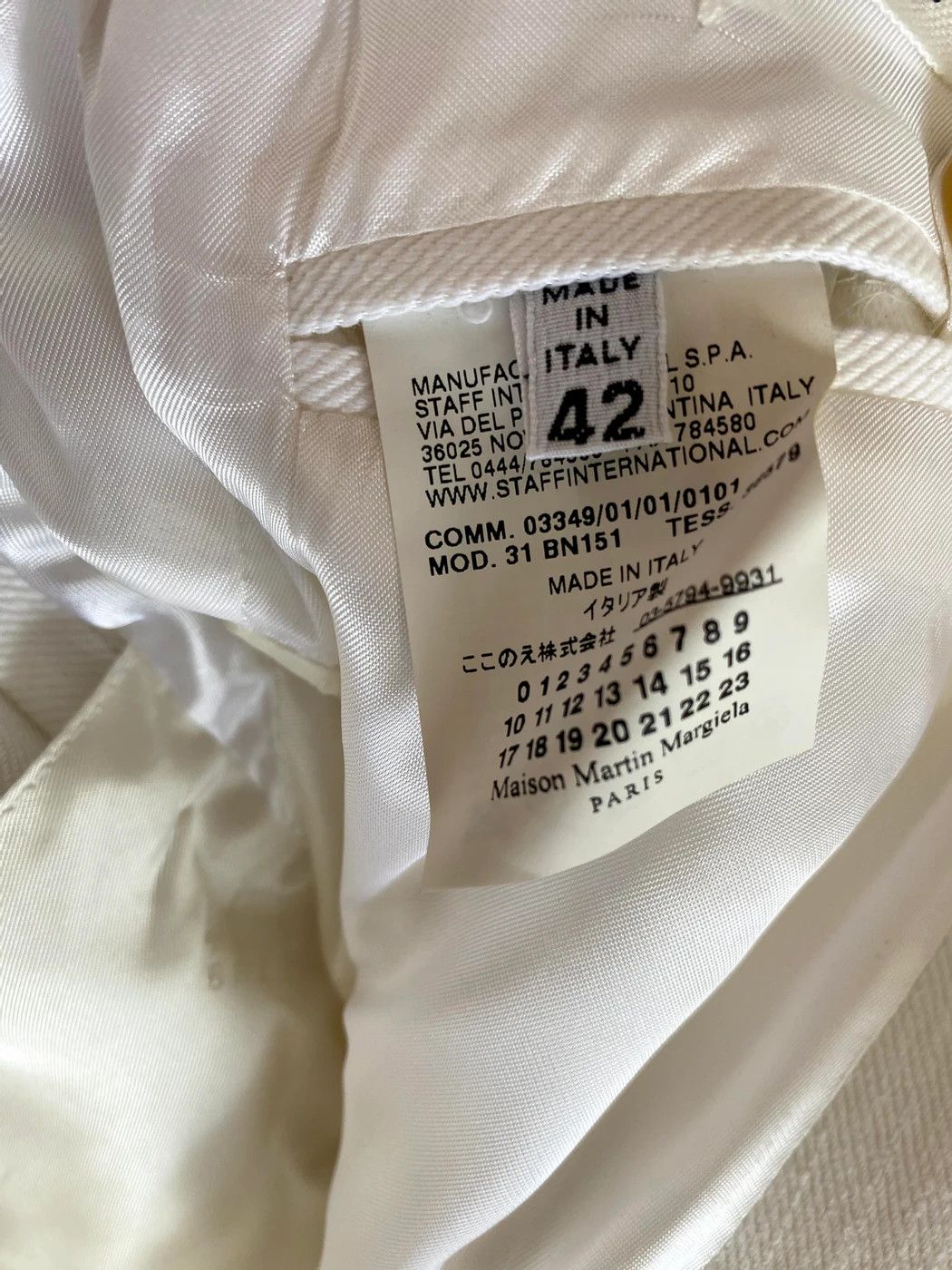 Maison Margiela ⚡️QUICK SALE⚡️Maison Margiela Line 4 White Blazer Jacket Size M / US 6-8 / IT 42-44 - 4 Thumbnail