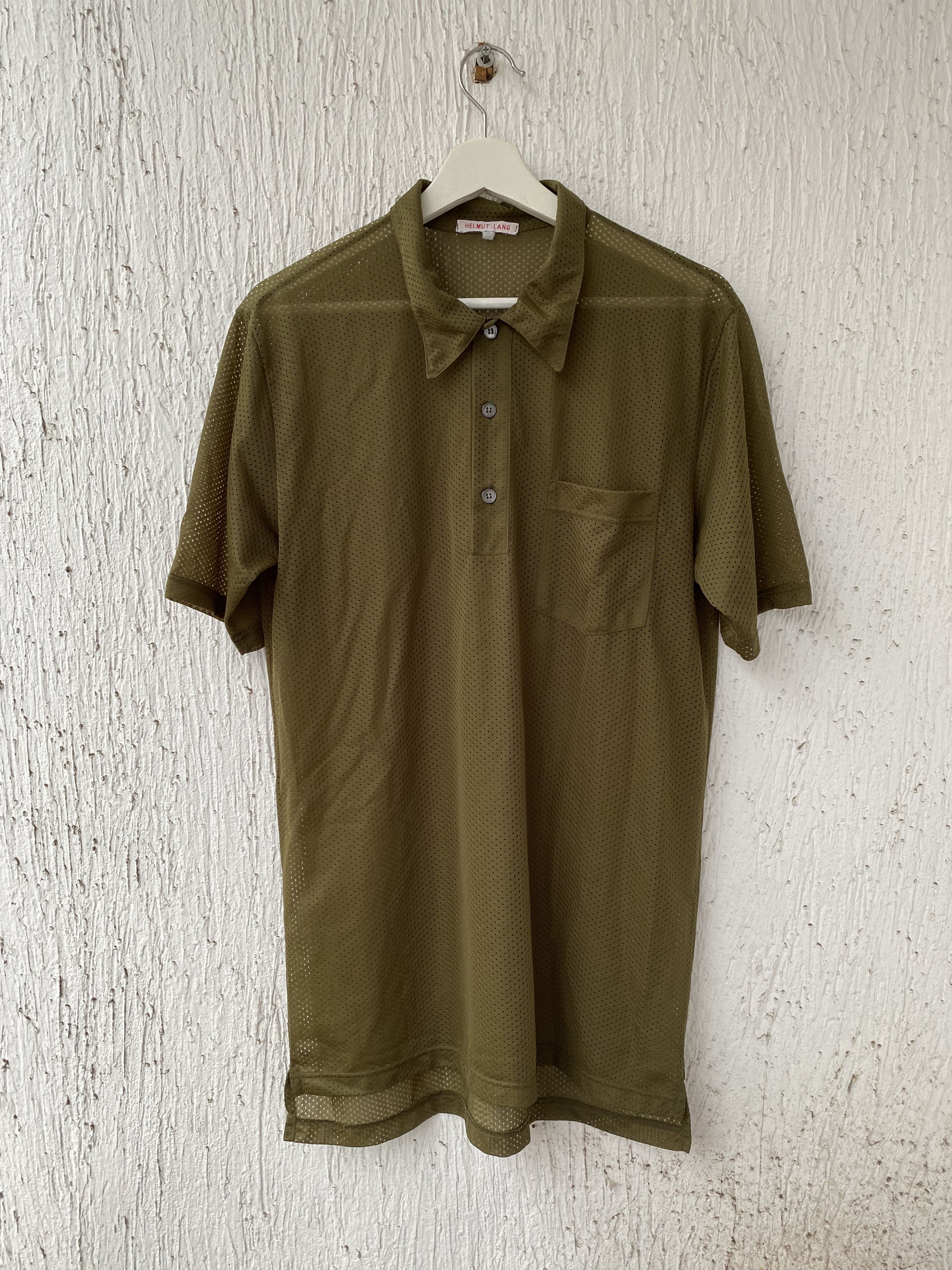Helmut Lang OG mesh polo shirt Size US M / EU 48-50 / 2 - 1 Thumbnail