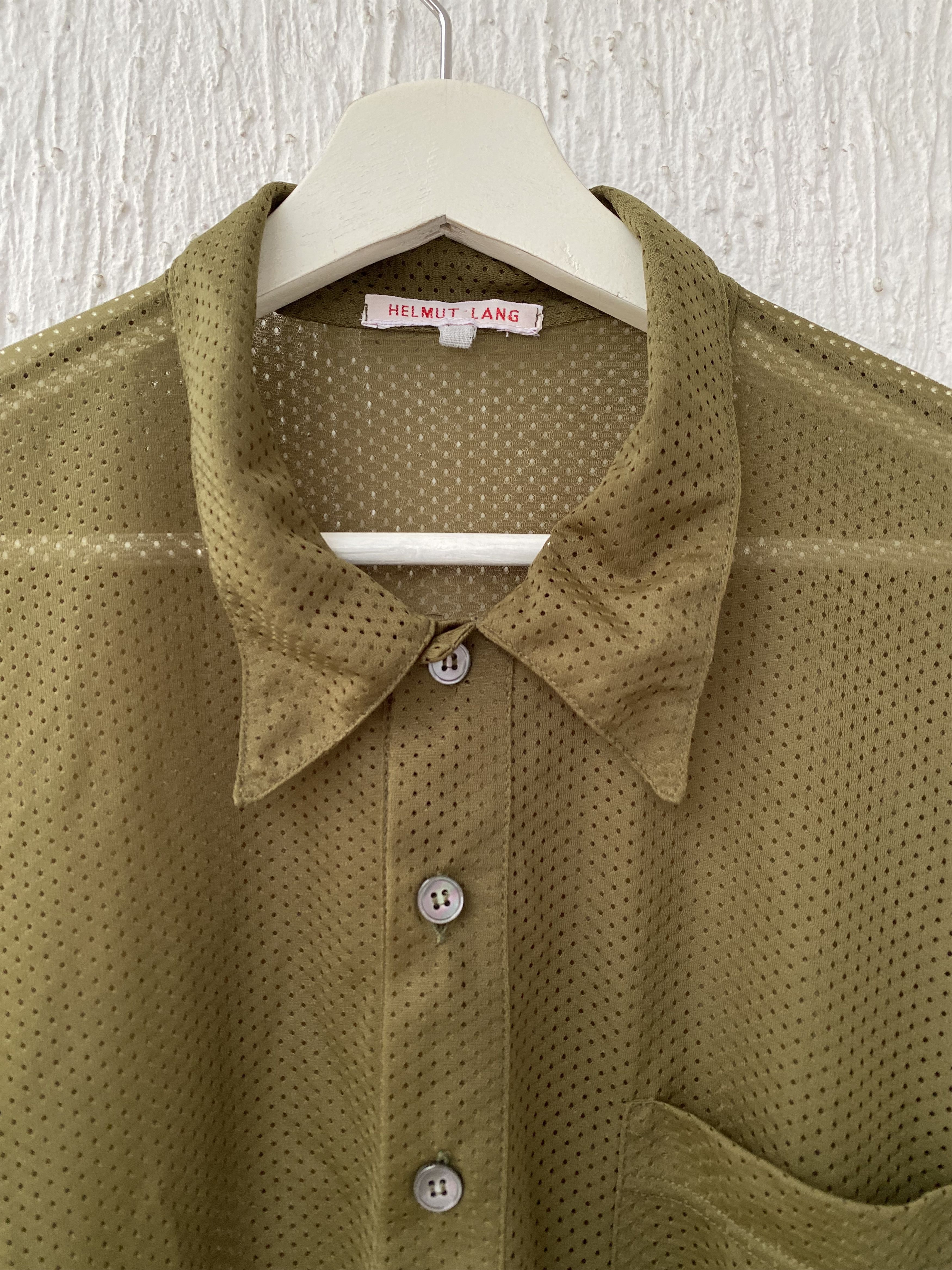 Helmut Lang OG mesh polo shirt Size US M / EU 48-50 / 2 - 3 Thumbnail