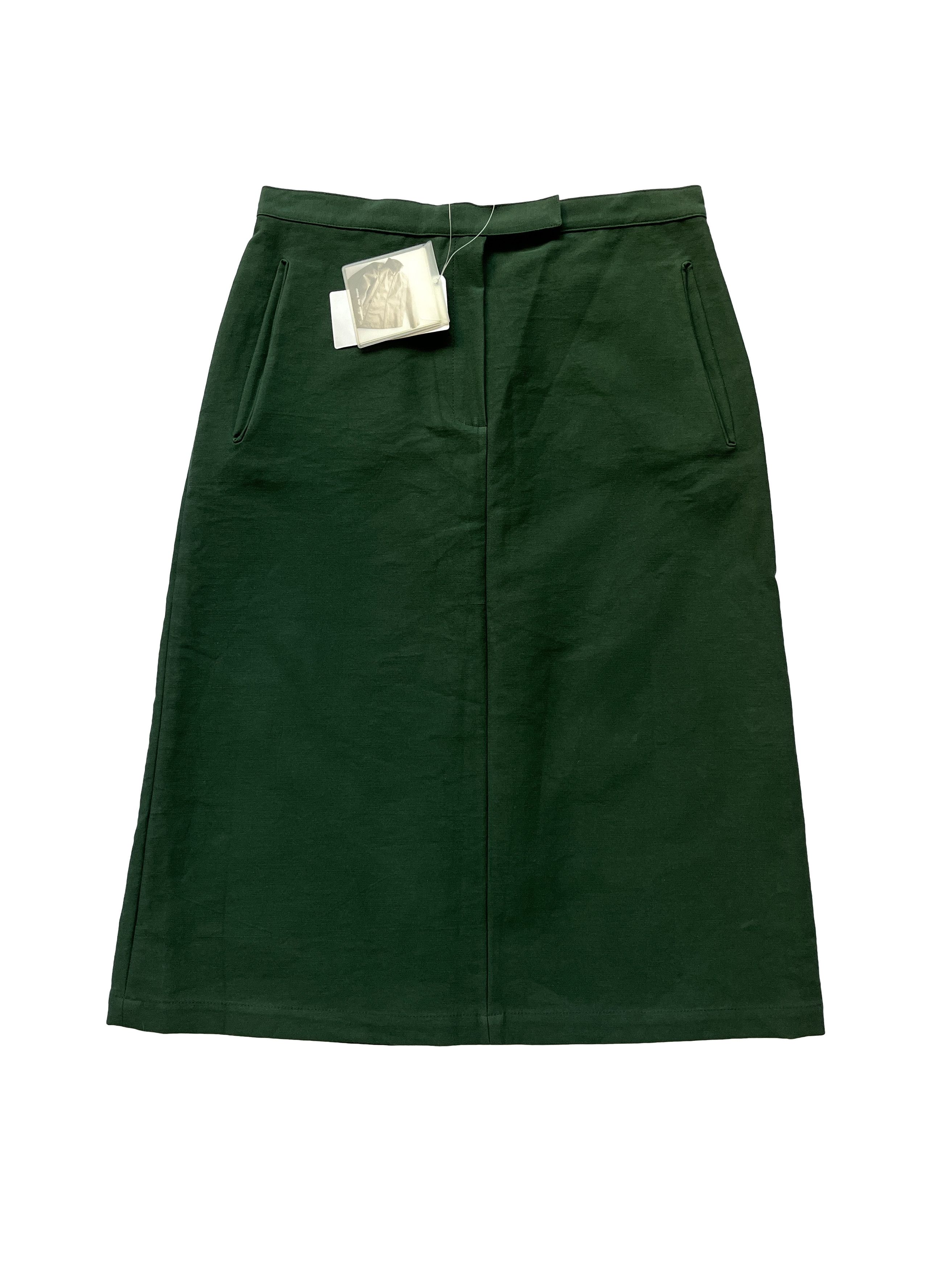 image of 1990's Mandarina Duck Exowear Green Skirt, Women's (Size 28)