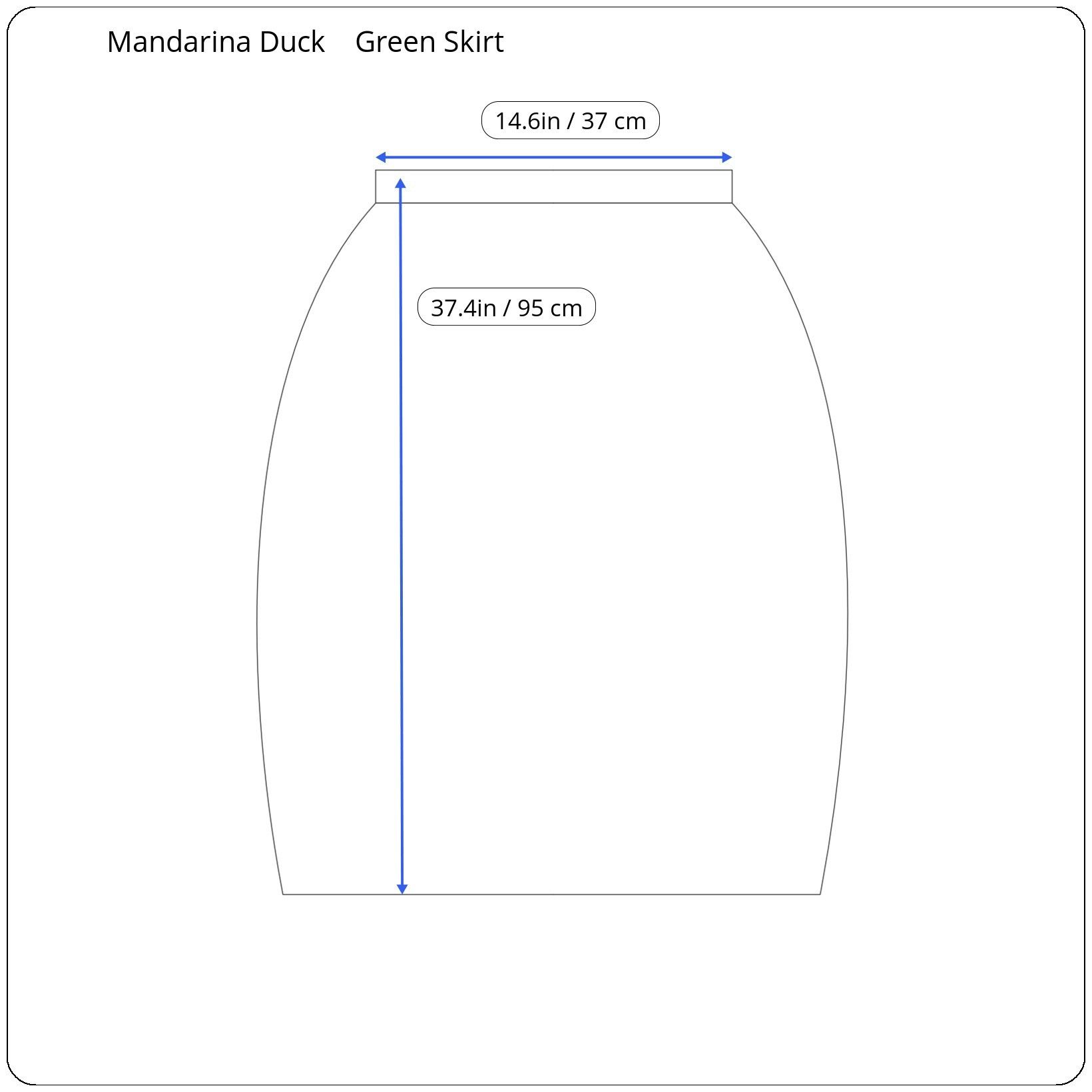 Mandarina Duck ⚡️QUICK SALE⚡️1990's Mandarina Duck Exowear Green Skirt Size 28" / US 6 / IT 42 - 6 Thumbnail