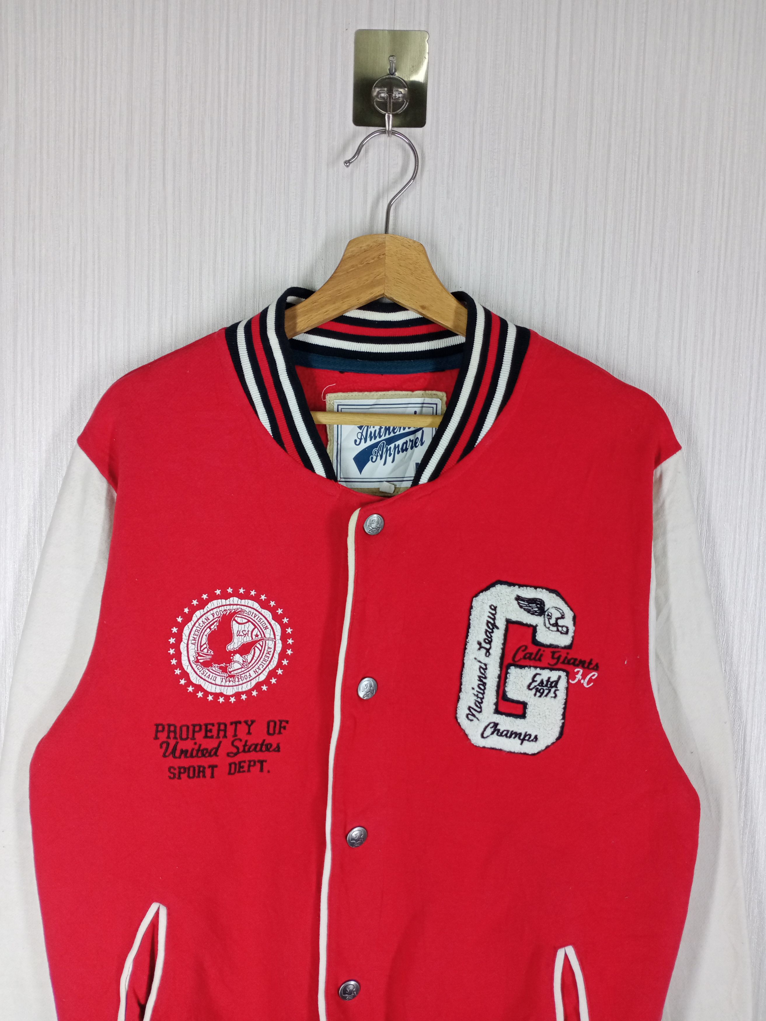 NFL Vintage NFL Cali Giants National Leaque Varsity Sweater Size US M / EU 48-50 / 2 - 2 Thumbnail