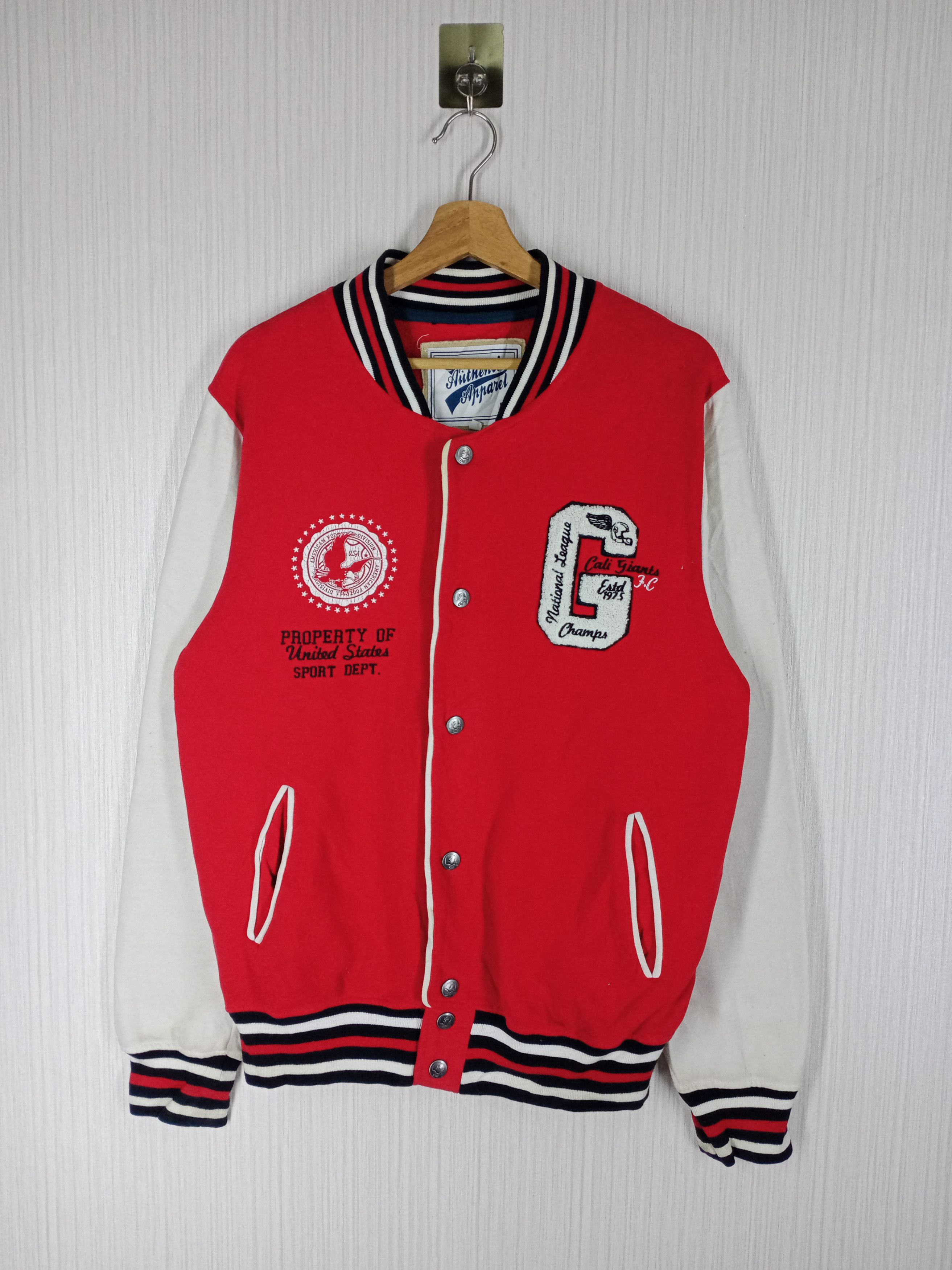 NFL Vintage NFL Cali Giants National Leaque Varsity Sweater Size US M / EU 48-50 / 2 - 1 Thumbnail
