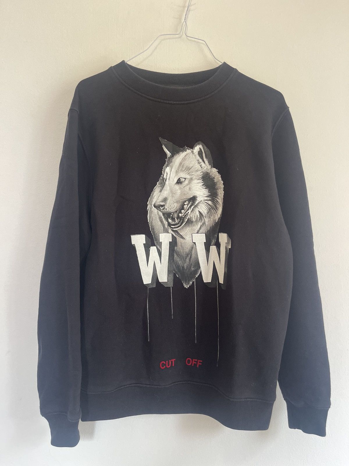 Off-White Off white wolf crewneck Size US M / EU 48-50 / 2 - 3 Thumbnail