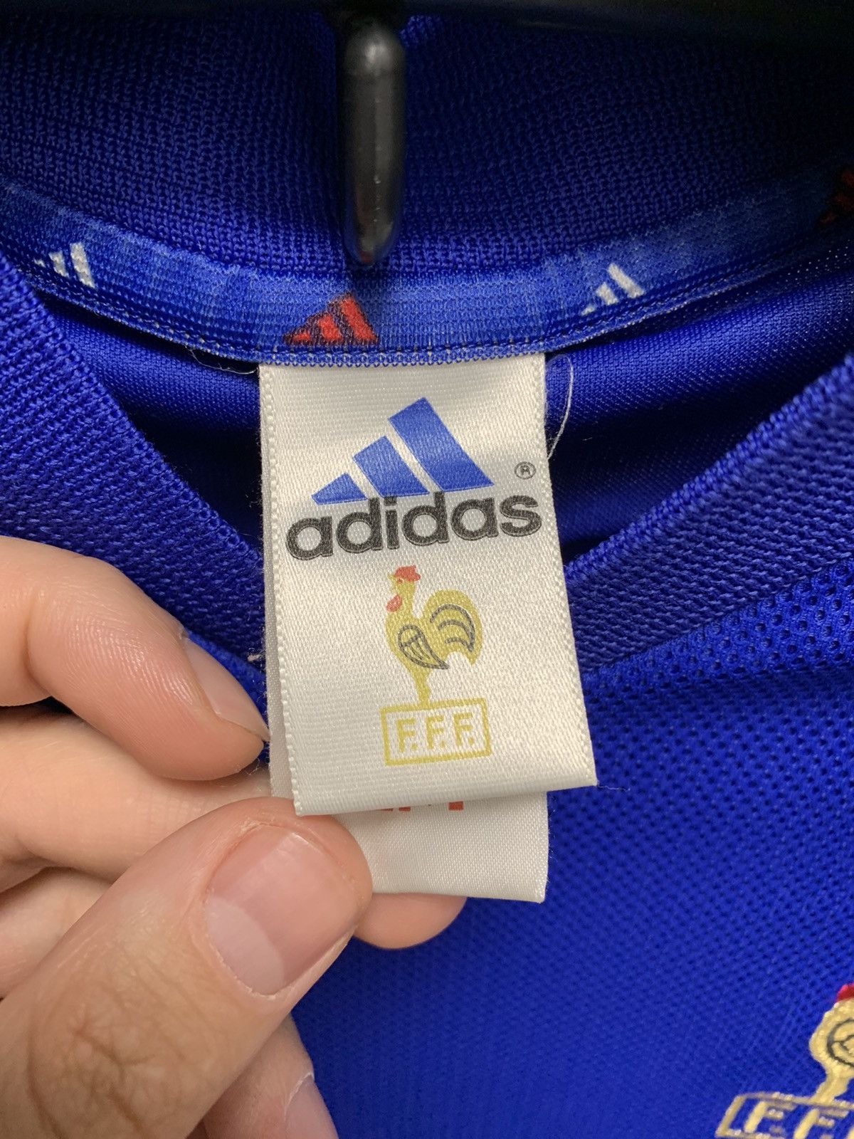 Adidas × Vintage Zidane 10 France Adidas vintage soccer jersey M-L 2002 2004 Size US M / EU 48-50 / 2 - 8 Thumbnail