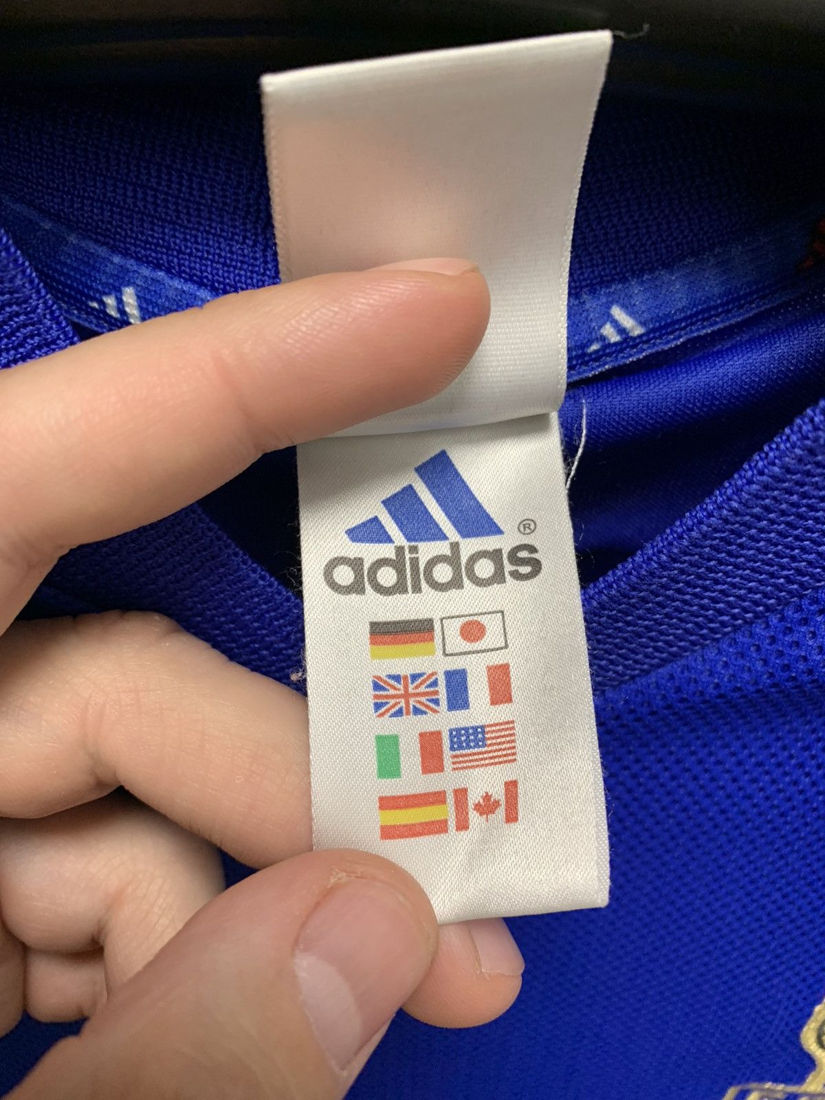 Adidas × Vintage Zidane 10 France Adidas vintage soccer jersey M-L 2002 2004 Size US M / EU 48-50 / 2 - 7 Thumbnail