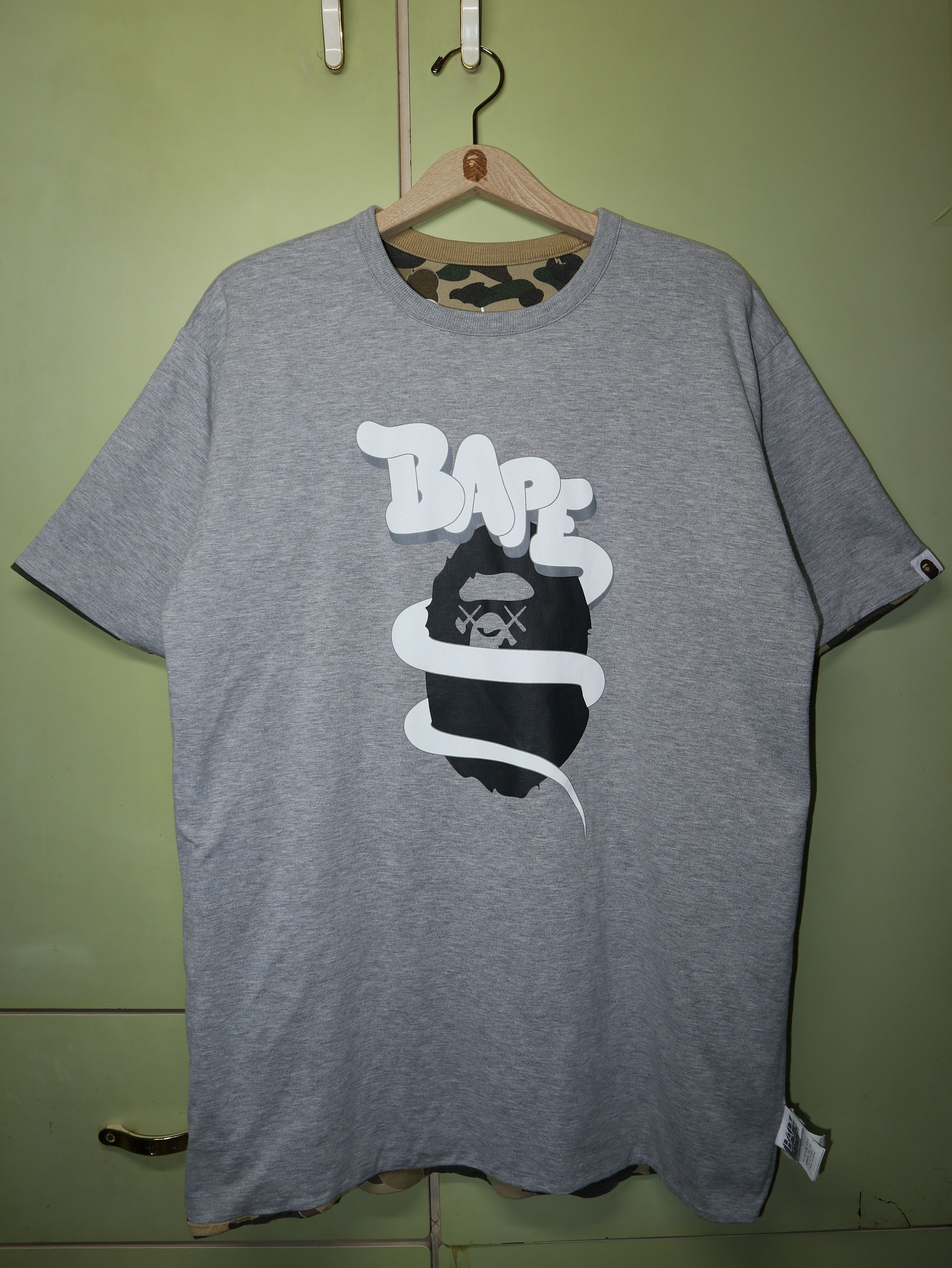 Bape Kaws Ape Head Tee | Grailed